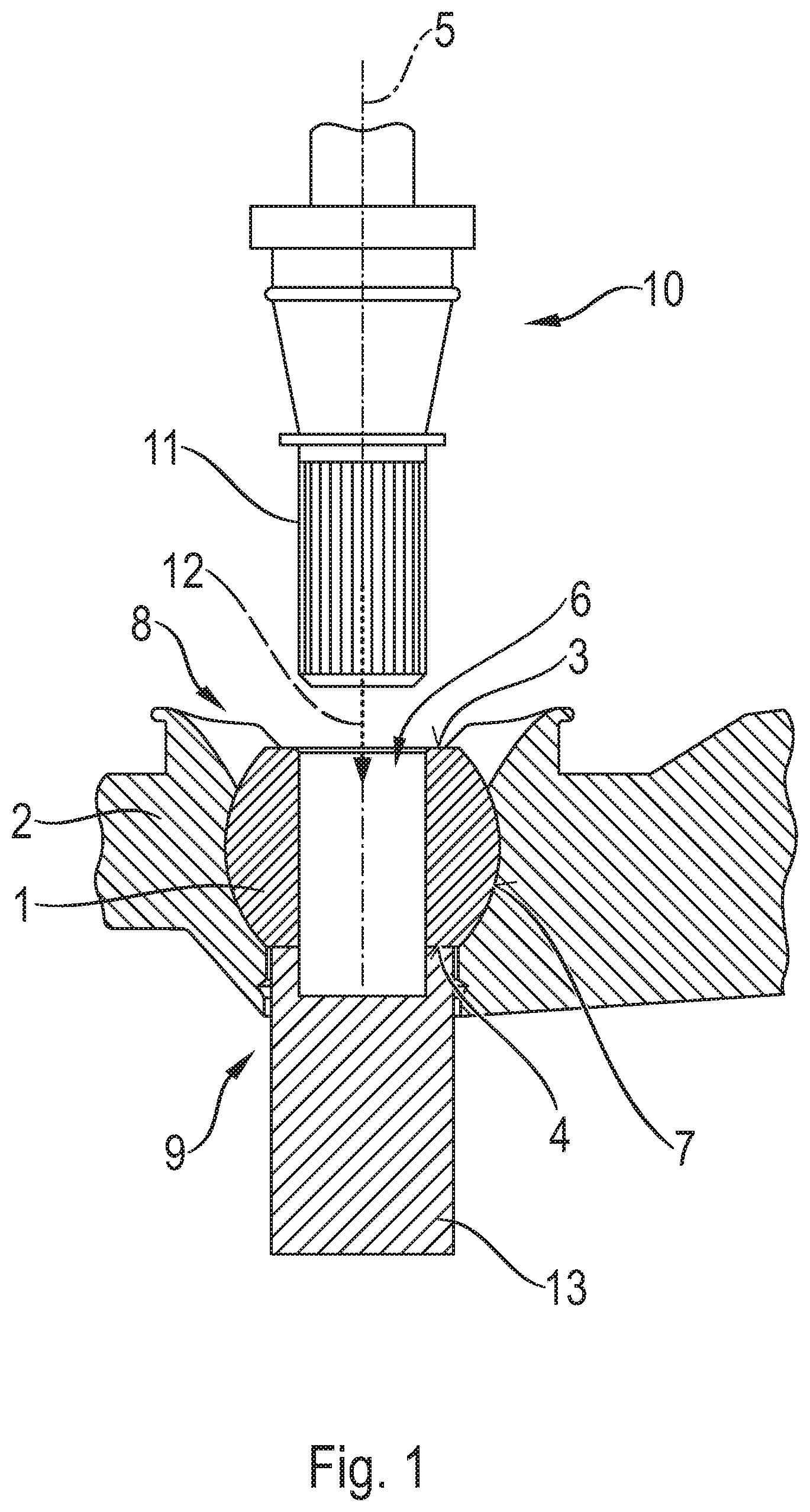 Patent US12345290 Figure 1 – Method for producing a ball joint and/or a chassis component, and chassis component of this type