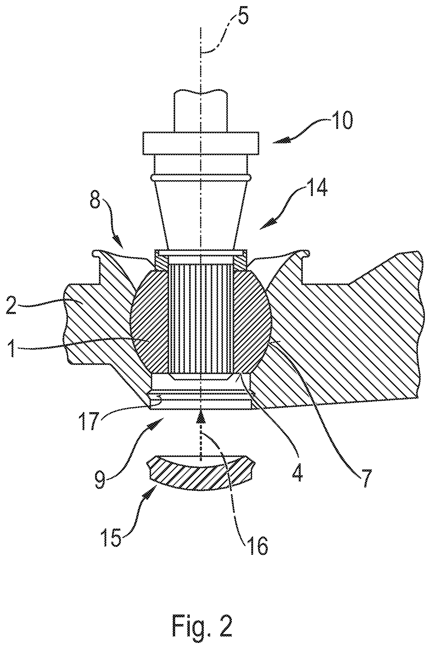 Patent US12345290 Figure 2 – Method for producing a ball joint and/or a chassis component, and chassis component of this type