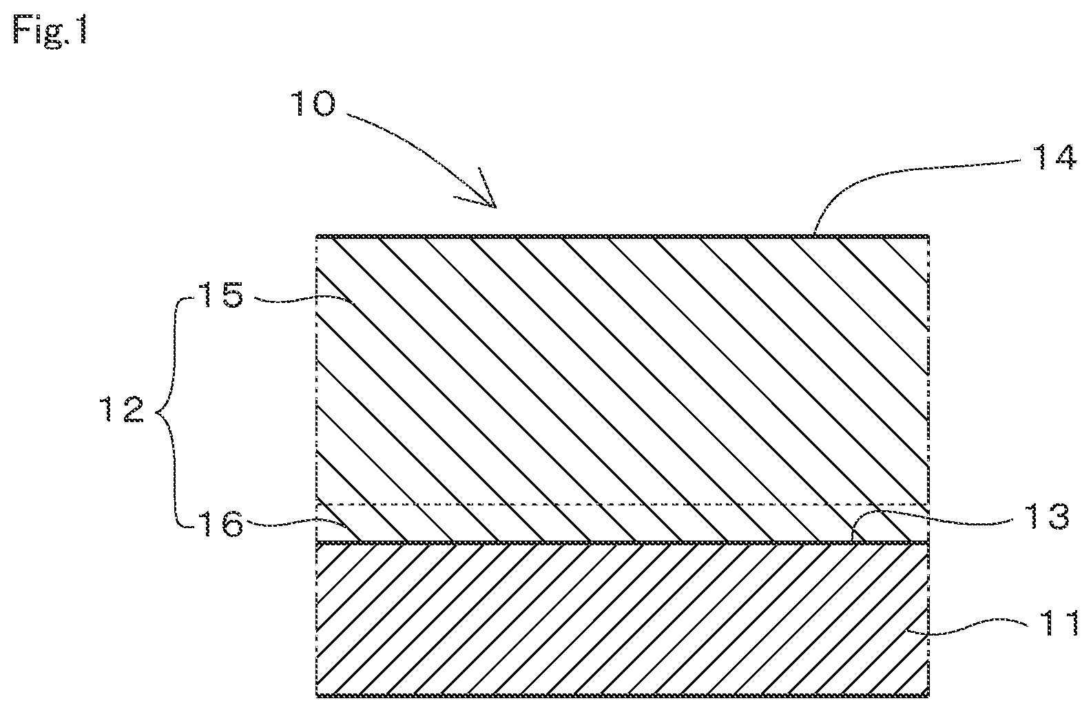 Patent US12345292 Figure 1 – Sliding member and method for producing the same