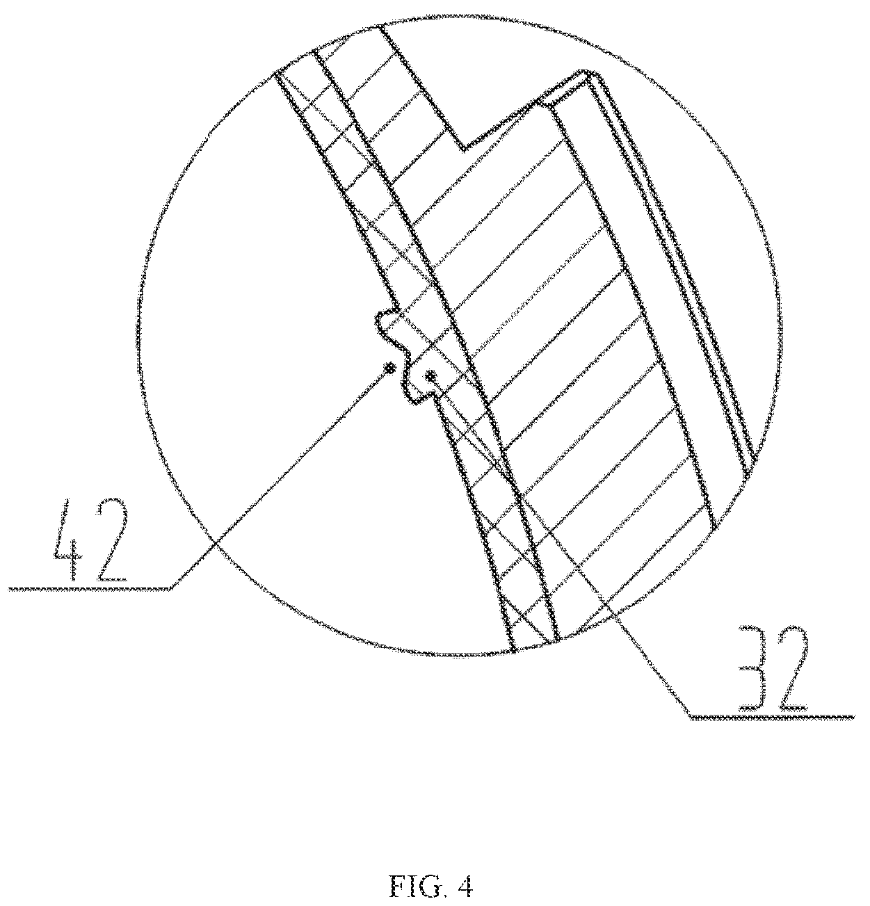 Patent US12345294 Figure 4 – Stator of magnetic levitation bearing, magnetic levitation bearing, and compressor
