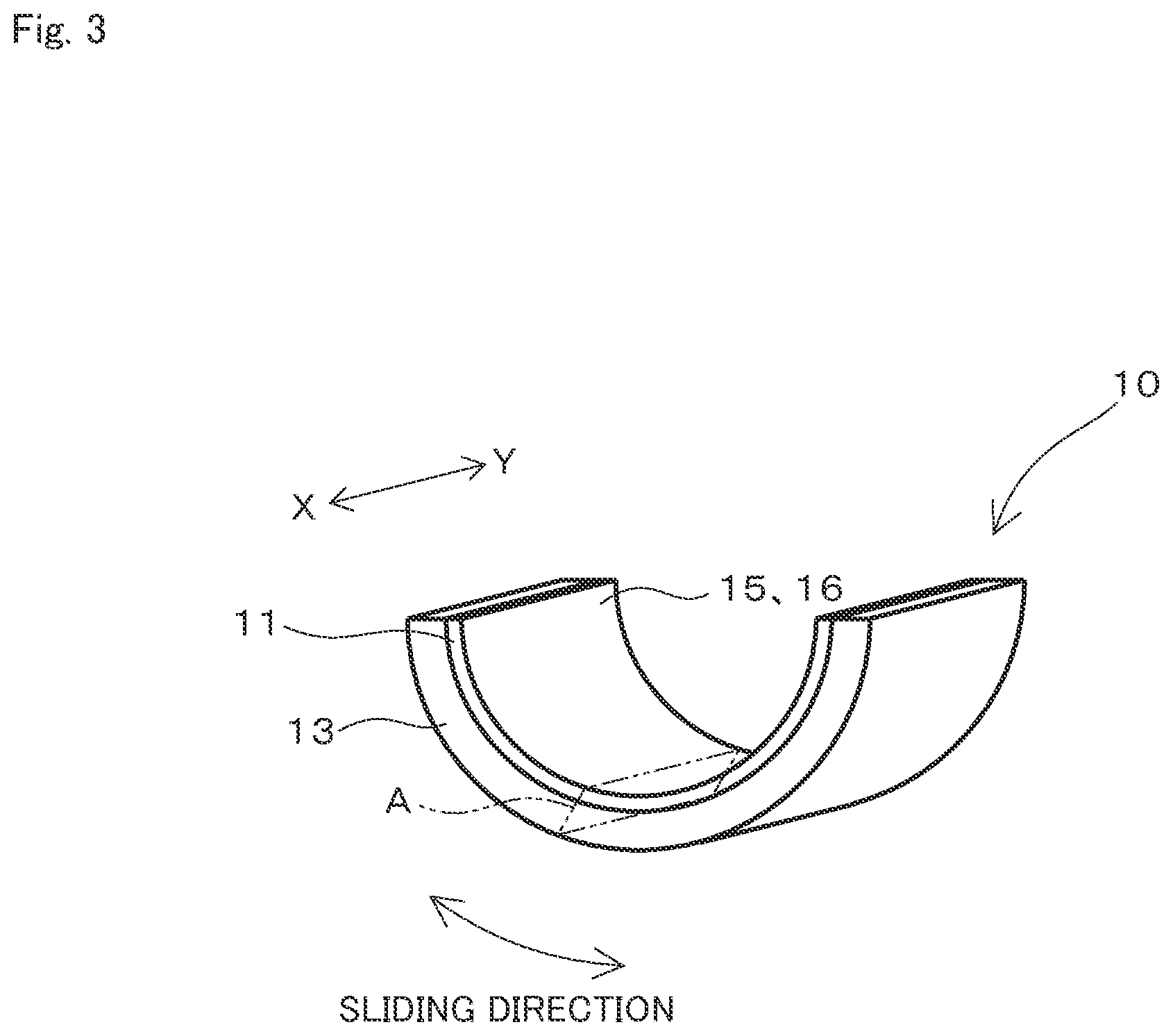 Patent US12345296 Figure 3 – Sliding member and method of manufacturing the same