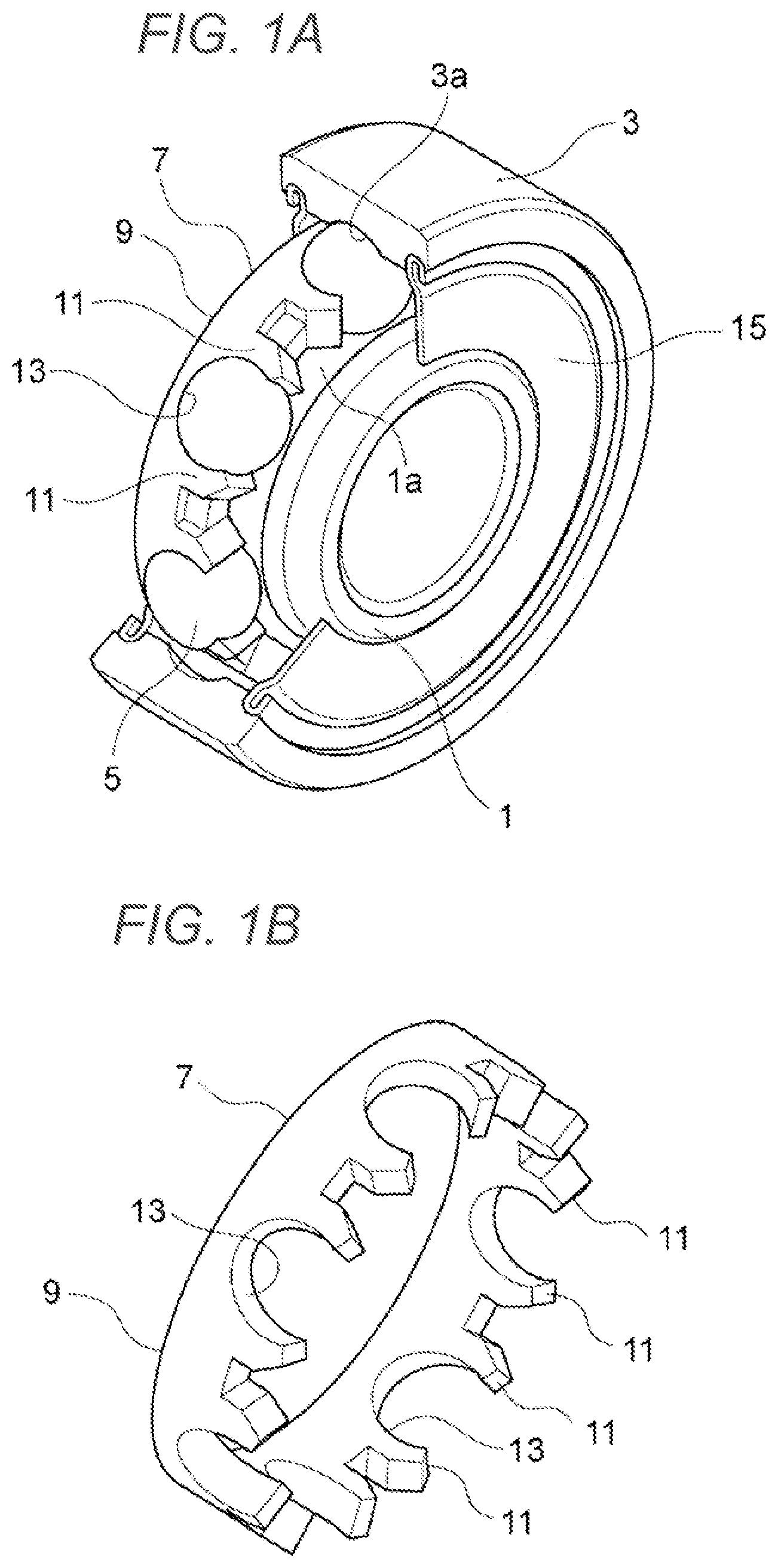 Patent US12345297 Figure 1 – Cage for rolling bearing and rolling bearing incorporating cage