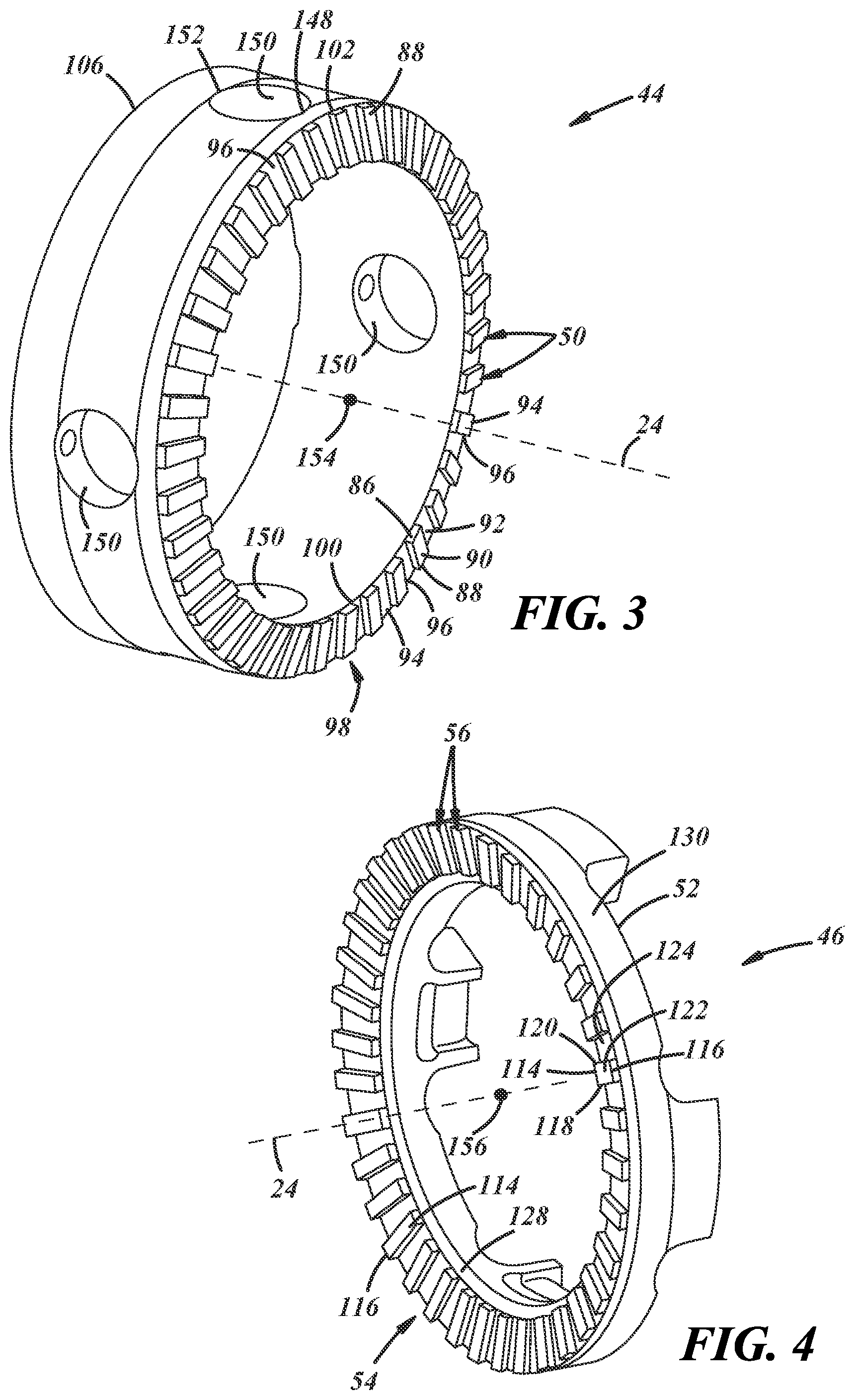 Patent US12345298 Figure 3 – Rotary power transmission device with clutch