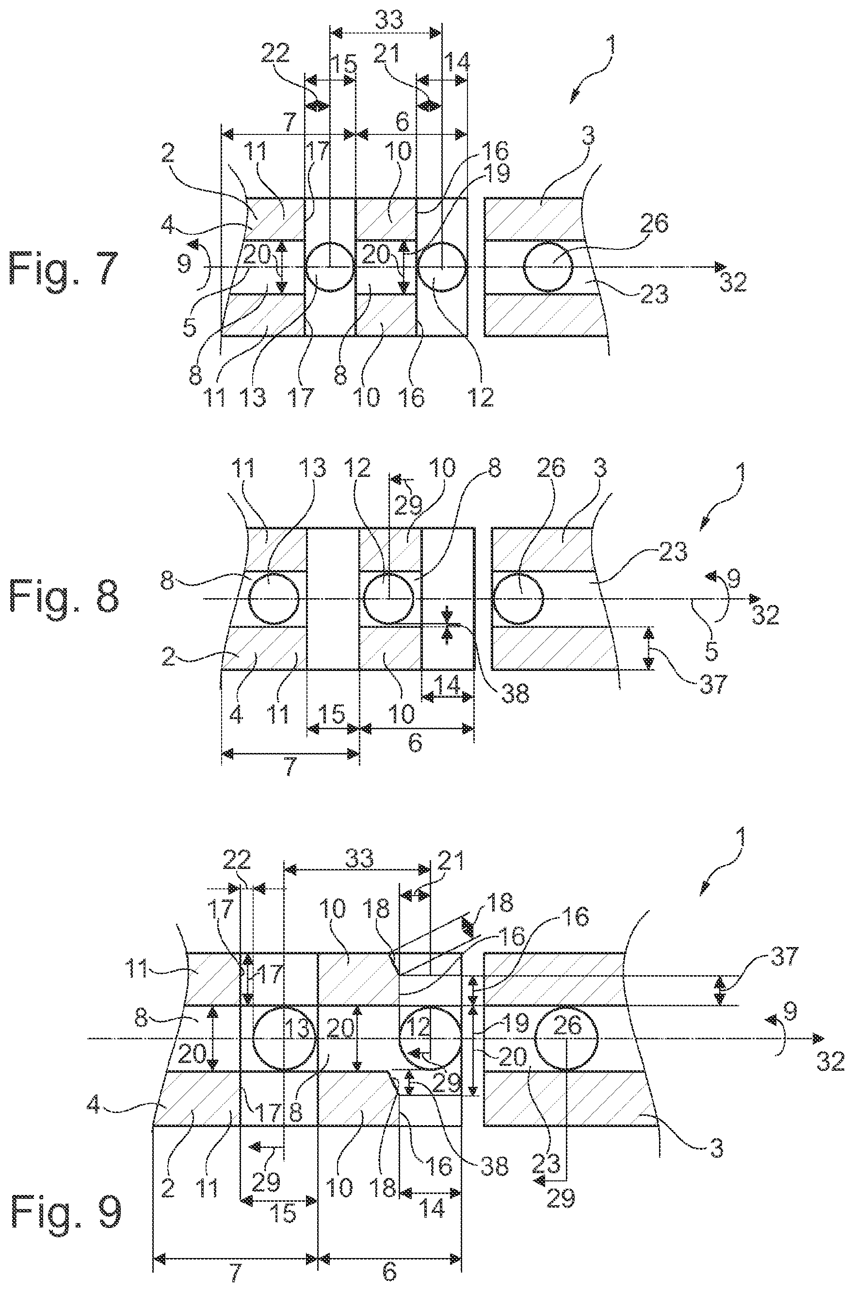 Patent US12345299 Figure 3 – Shaft coupling and shaft for the shaft coupling