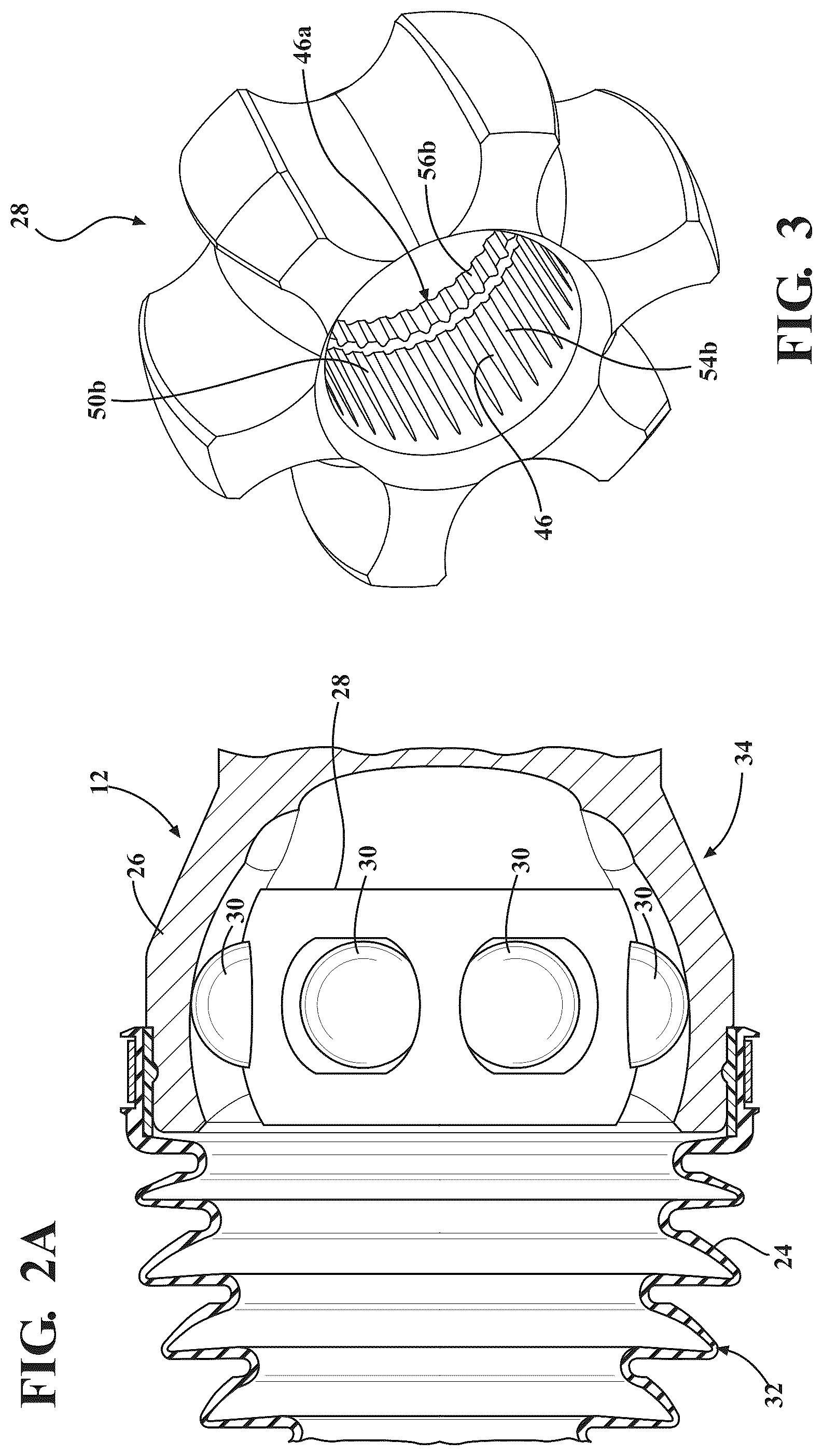 Patent US12345300 Figure 2 – Tapered minor diameter spline to increase strength and fatigue life