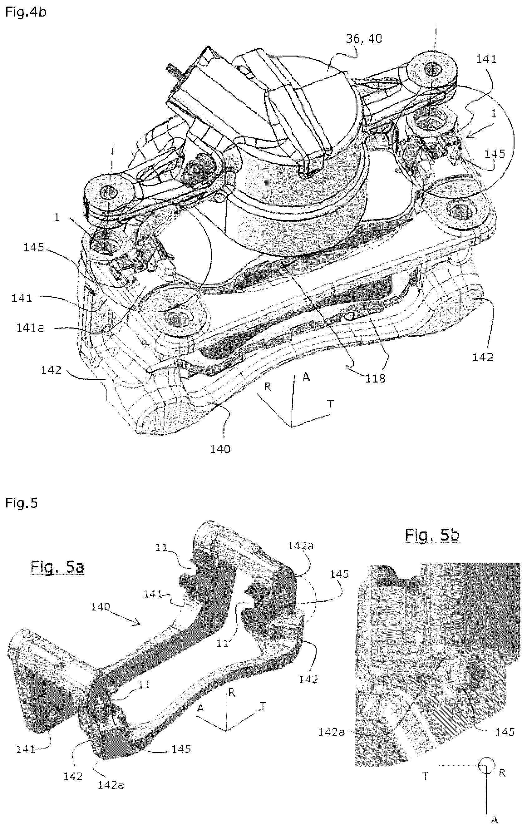 Patent US12345305 Figure 3 – Disc brake comprising at least one elastic return spring for a brake pad, elastic return spring, replacement kit and mounting method
