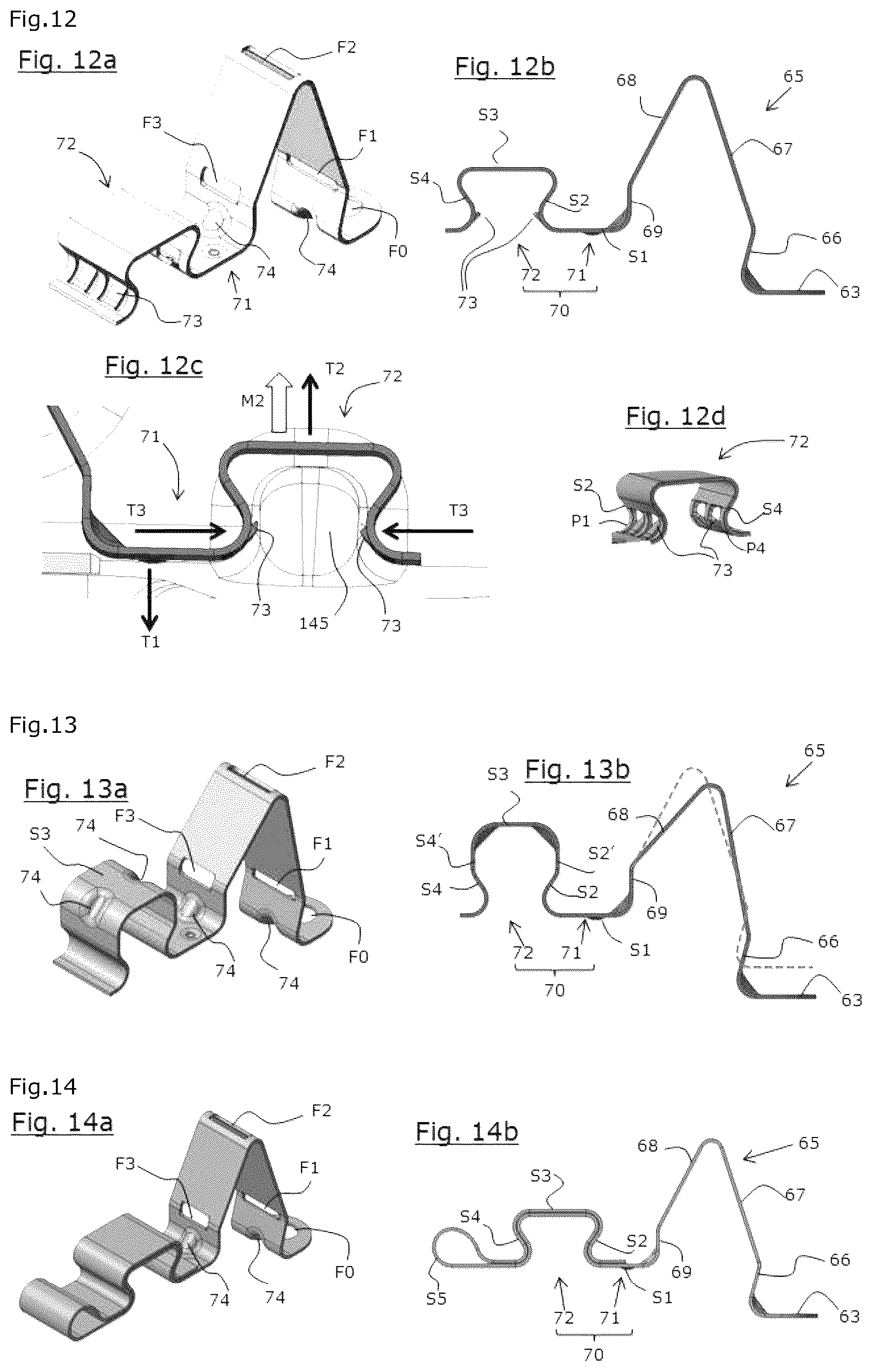 Patent US12345305 Figure 6 – Disc brake comprising at least one elastic return spring for a brake pad, elastic return spring, replacement kit and mounting method