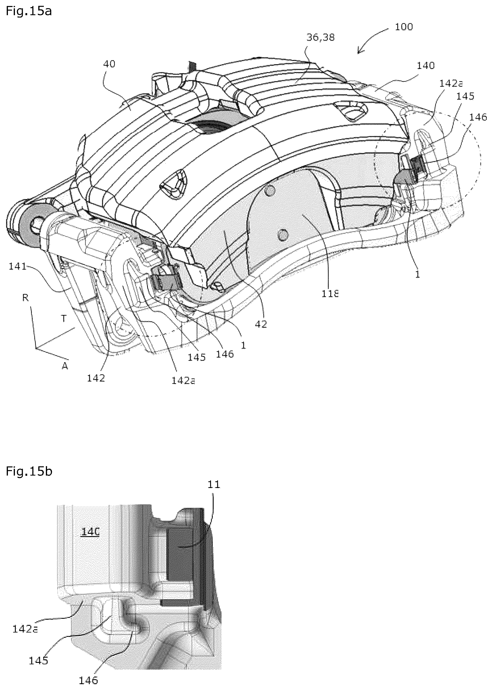 Patent US12345305 Figure 7 – Disc brake comprising at least one elastic return spring for a brake pad, elastic return spring, replacement kit and mounting method