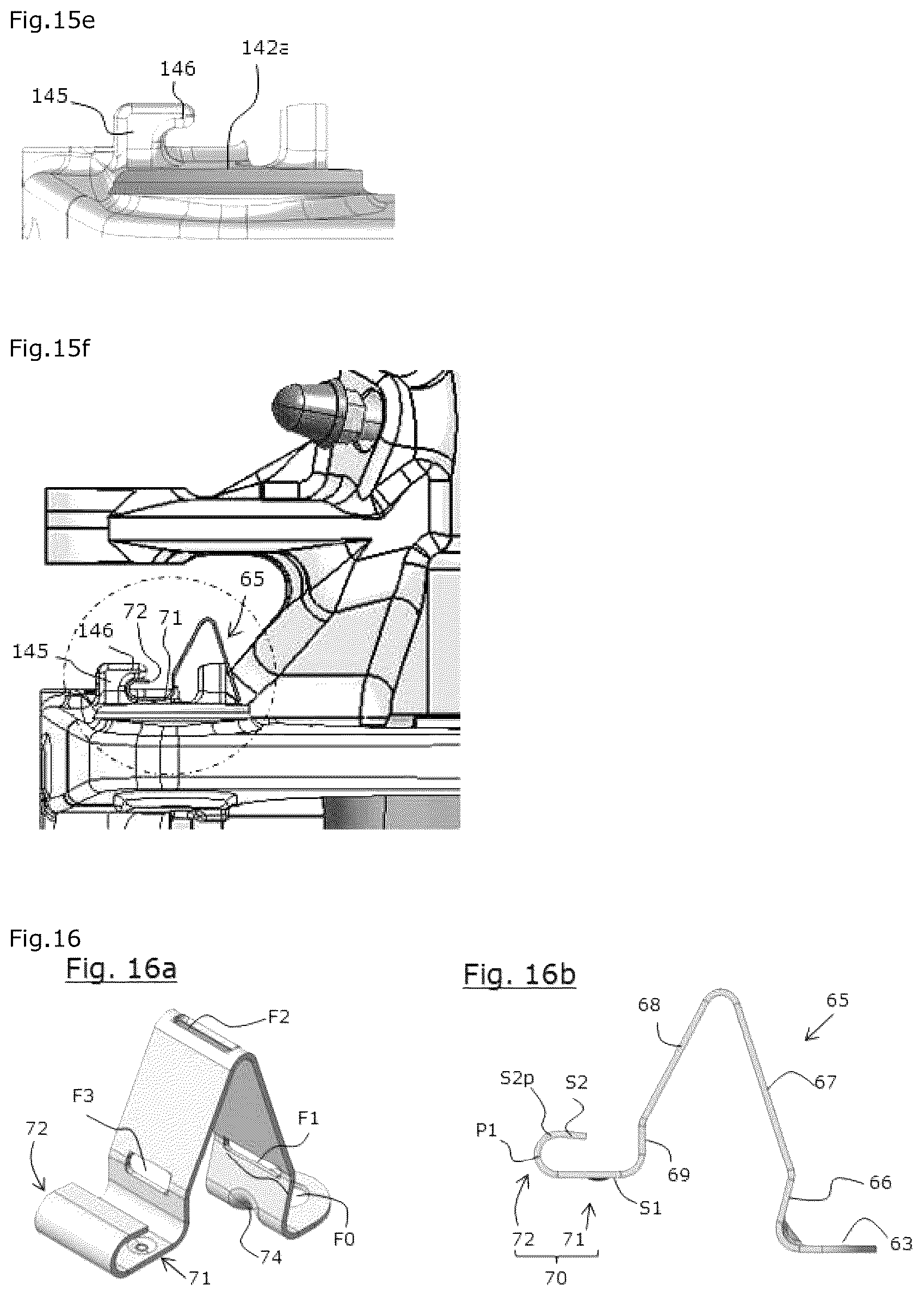 Patent US12345305 Figure 9 – Disc brake comprising at least one elastic return spring for a brake pad, elastic return spring, replacement kit and mounting method