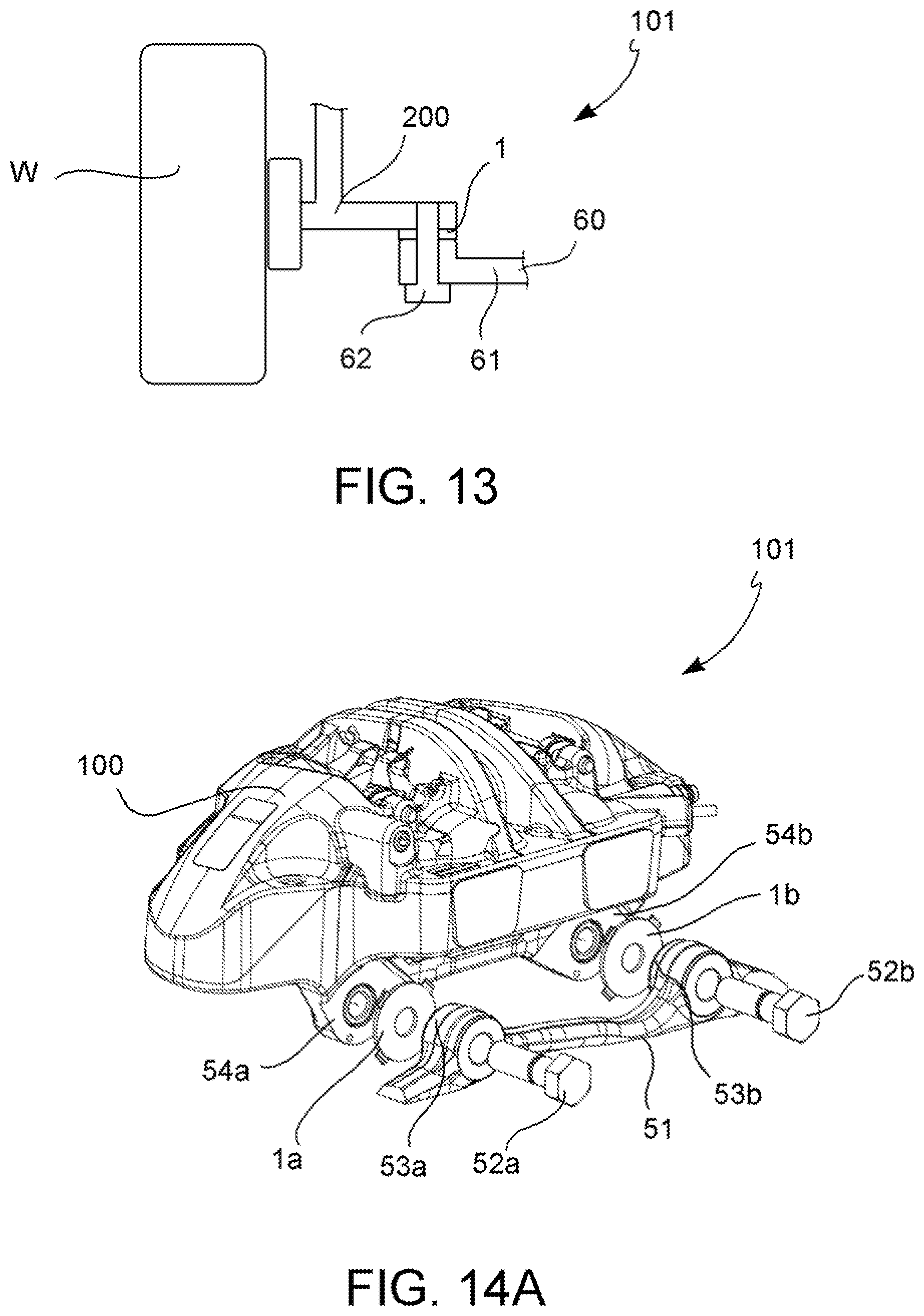 Patent US12345306 Figure 9 – Device and method for a simultaneous detection of tangential and normal forces acting in a detection point at a brake caliper or at a suspension of a vehicle wheel