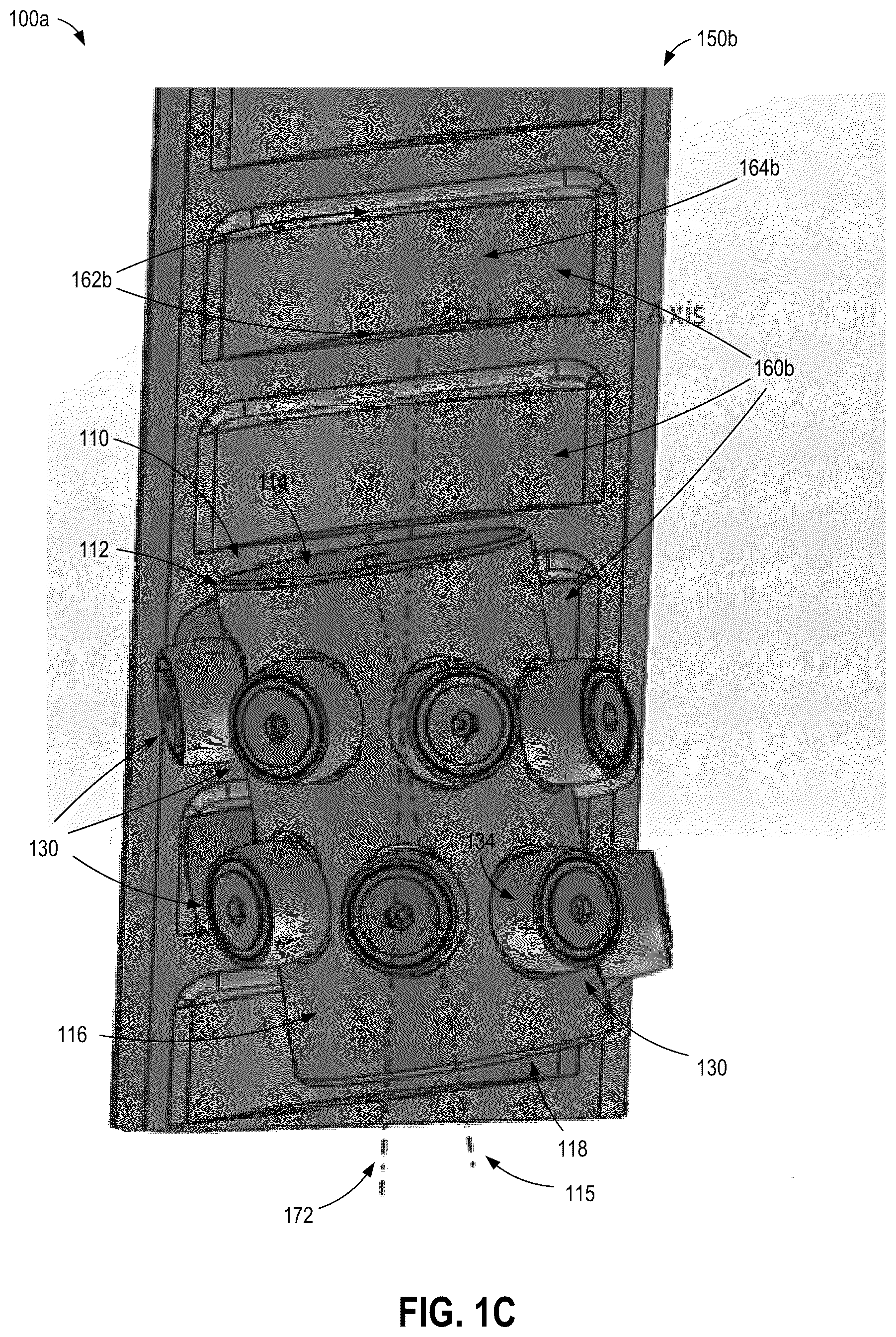 Patent US12345312 Figure 3 – Discrete roller assembly-based helical drive for translation