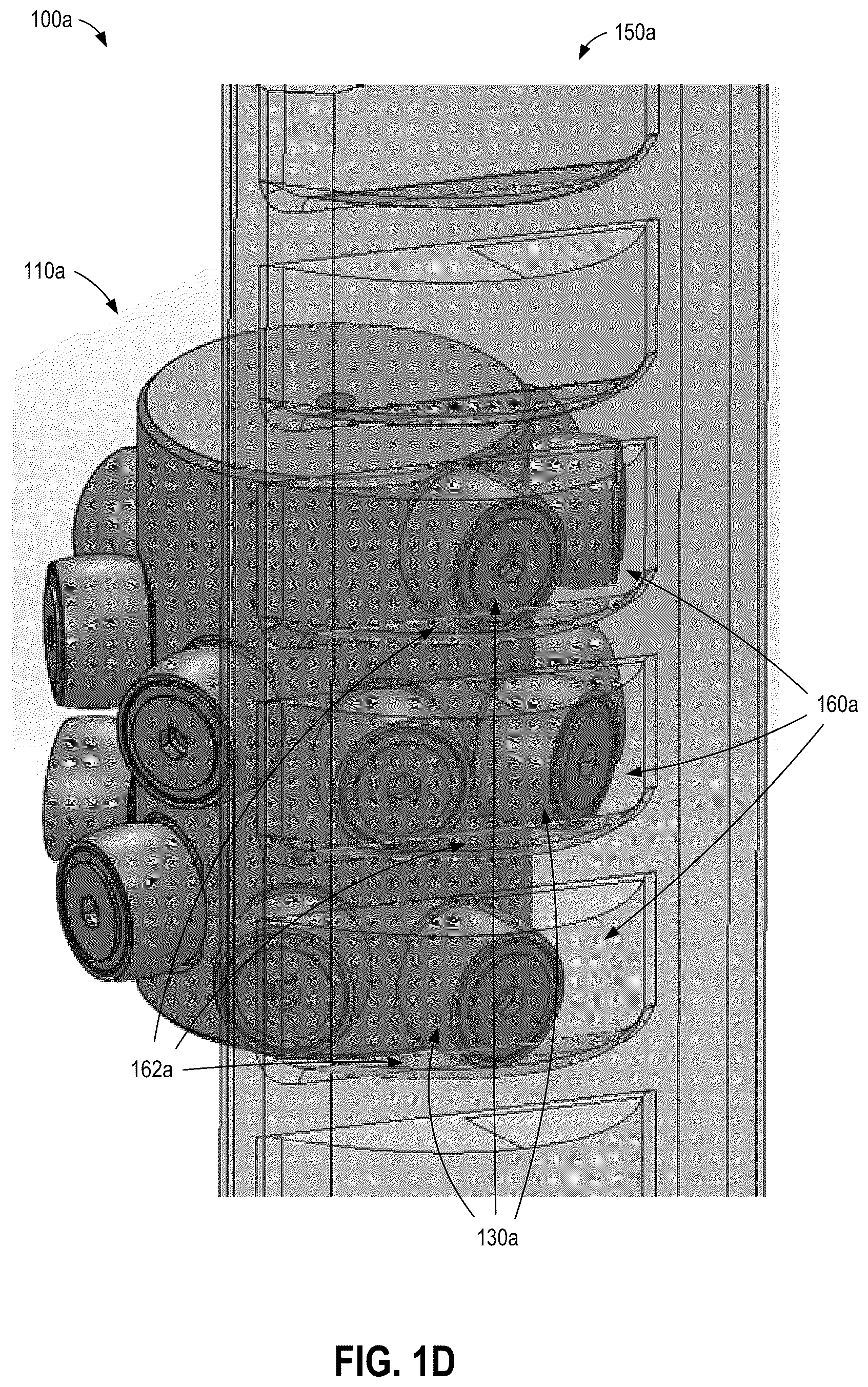 Patent US12345312 Figure 4 – Discrete roller assembly-based helical drive for translation