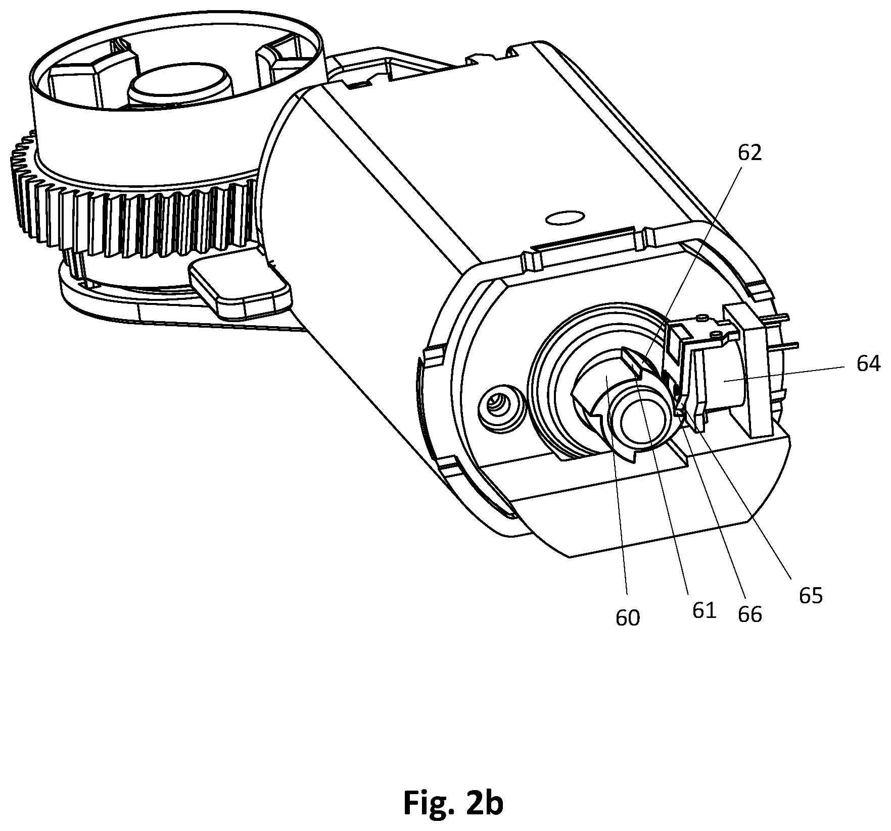 Patent US12345313 Figure 4 – Locking against rotation of electric motor of a linear actuator
