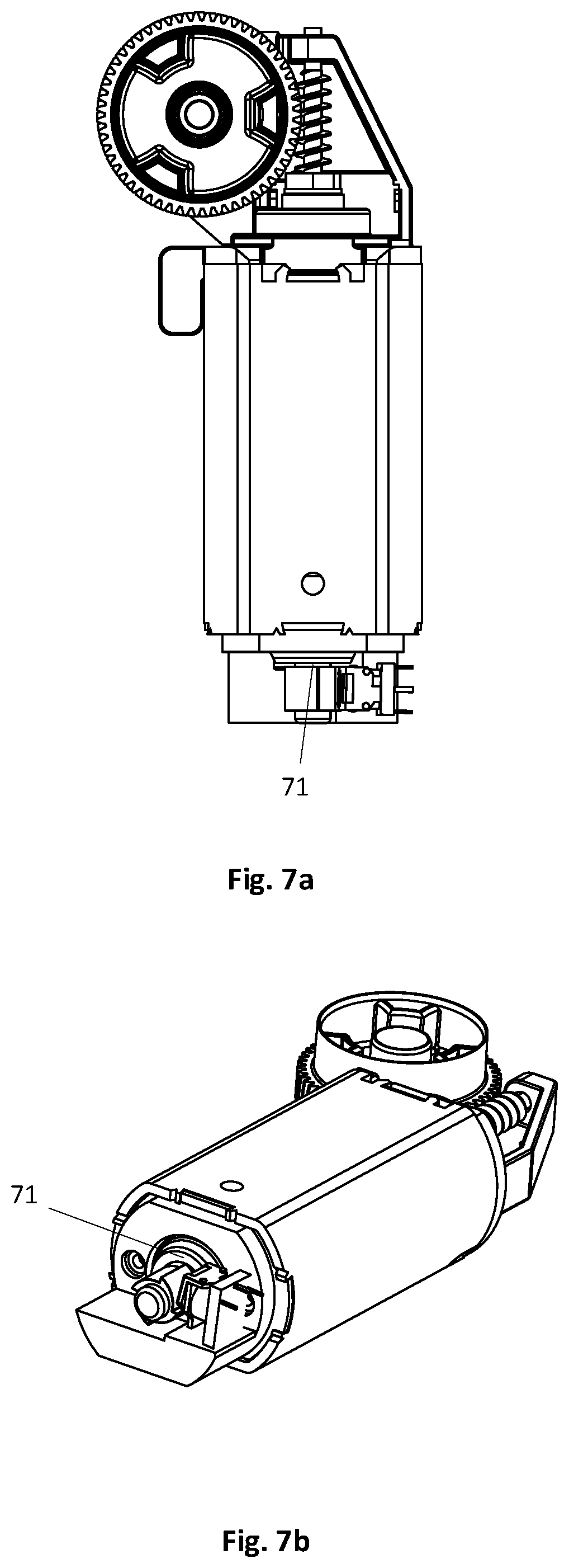 Patent US12345313 Figure 10 – Locking against rotation of electric motor of a linear actuator