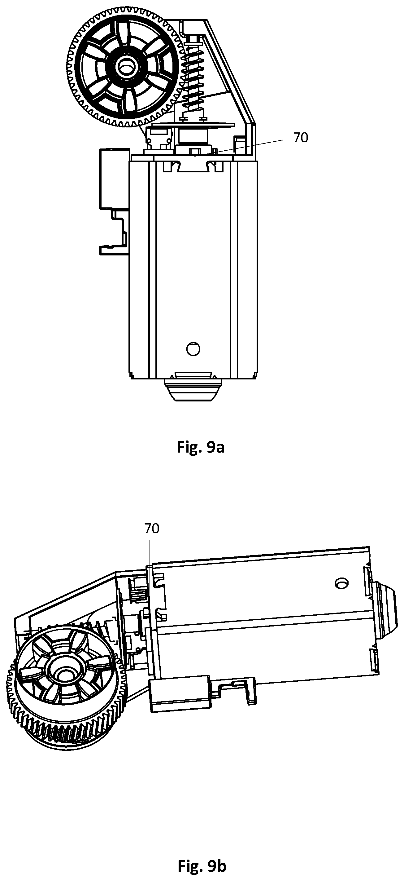 Patent US12345313 Figure 12 – Locking against rotation of electric motor of a linear actuator