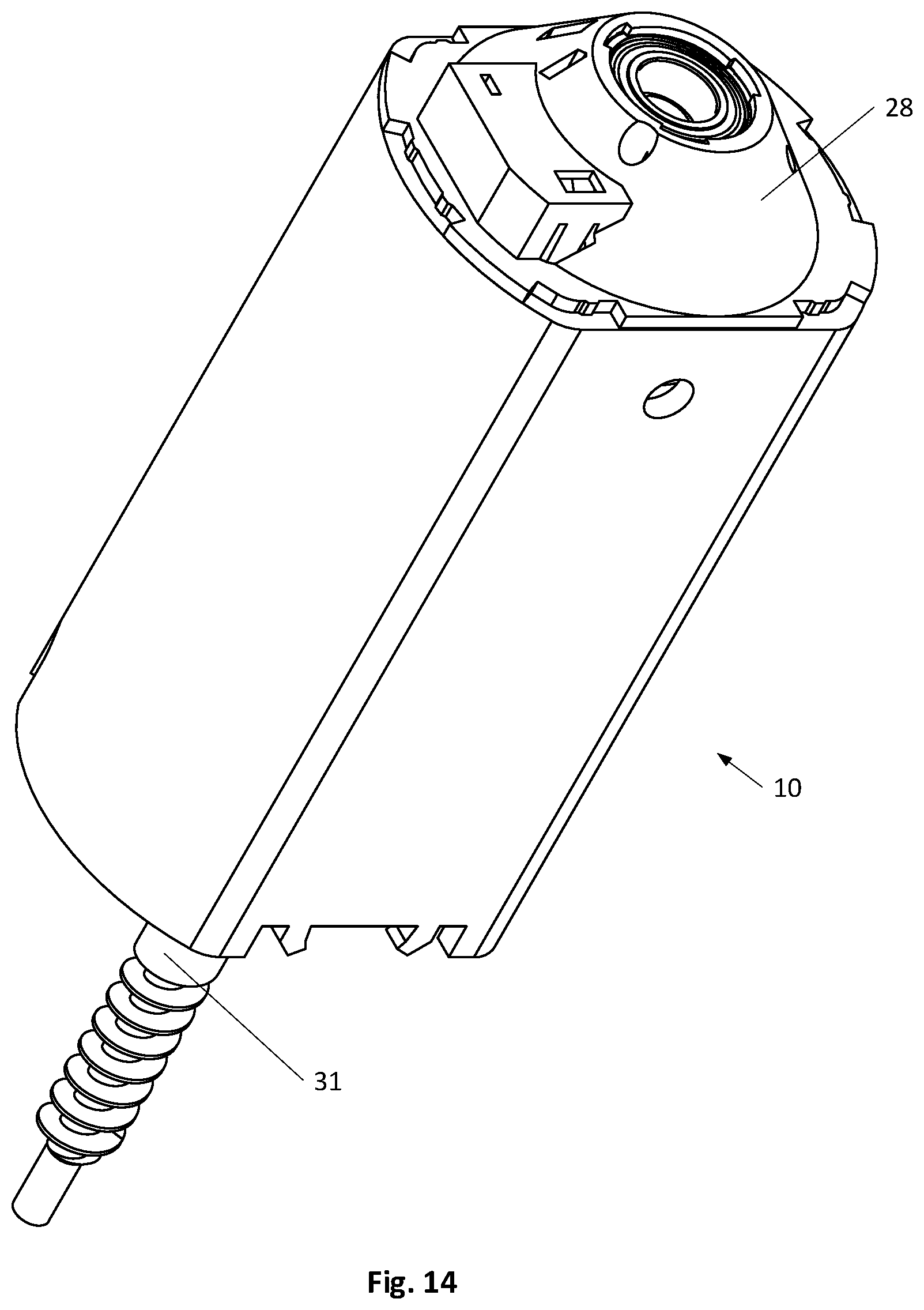 Patent US12345313 Figure 17 – Locking against rotation of electric motor of a linear actuator