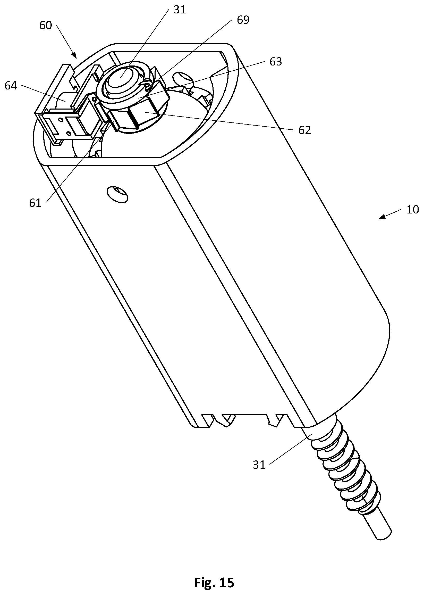 Patent US12345313 Figure 18 – Locking against rotation of electric motor of a linear actuator