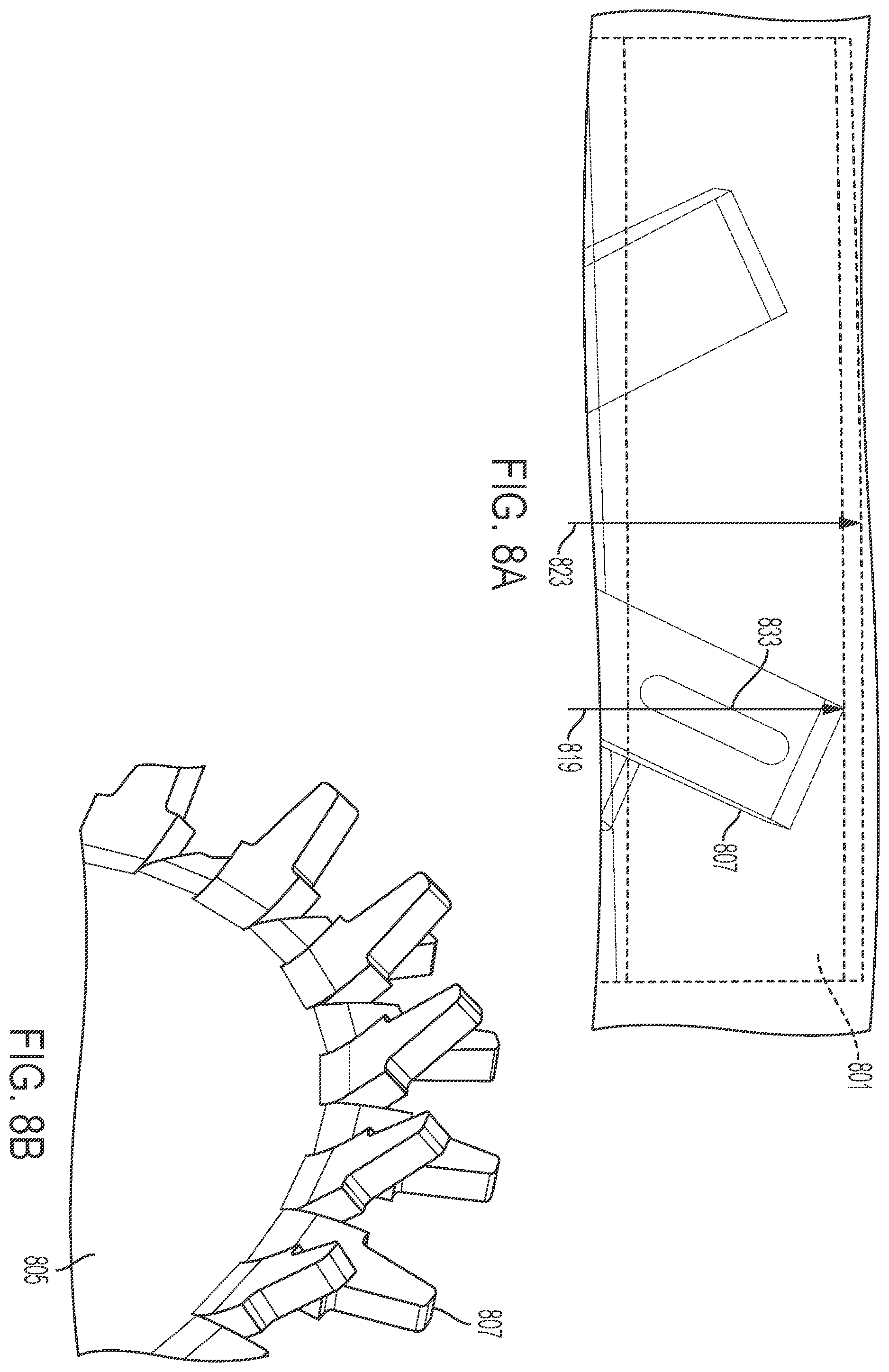 Patent US12345317 Figure 8 – System, method and apparatus for metallic gear hub with metallic teeth having outer polymer layer