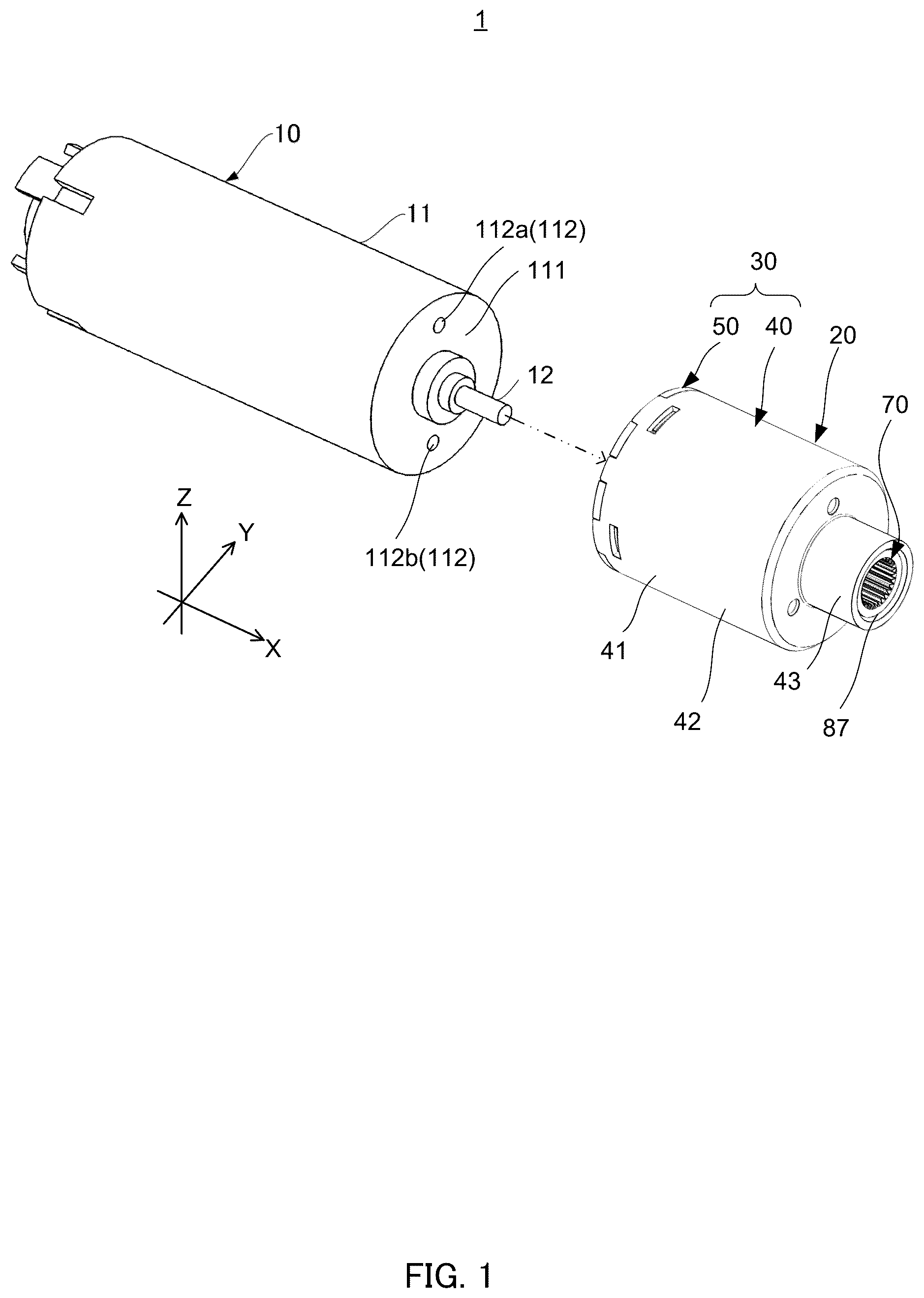 Patent US12345318 Figure 1 – Separation structure of internal gear and housing, planetary gear device and actuator