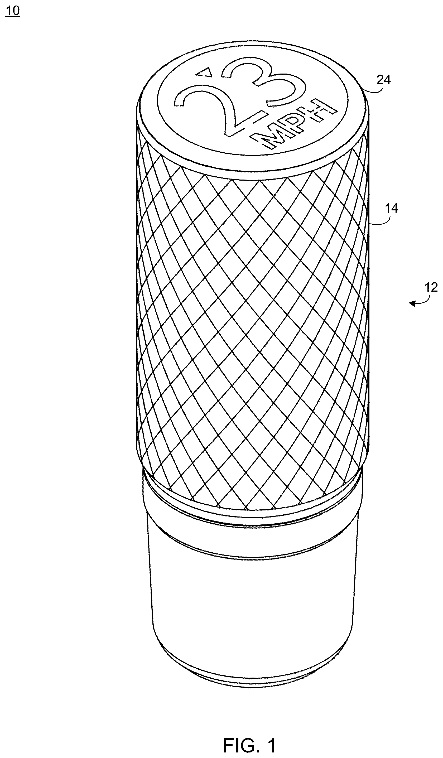 Patent US12345324 Figure 1 – Electronic vehicle shift accessory