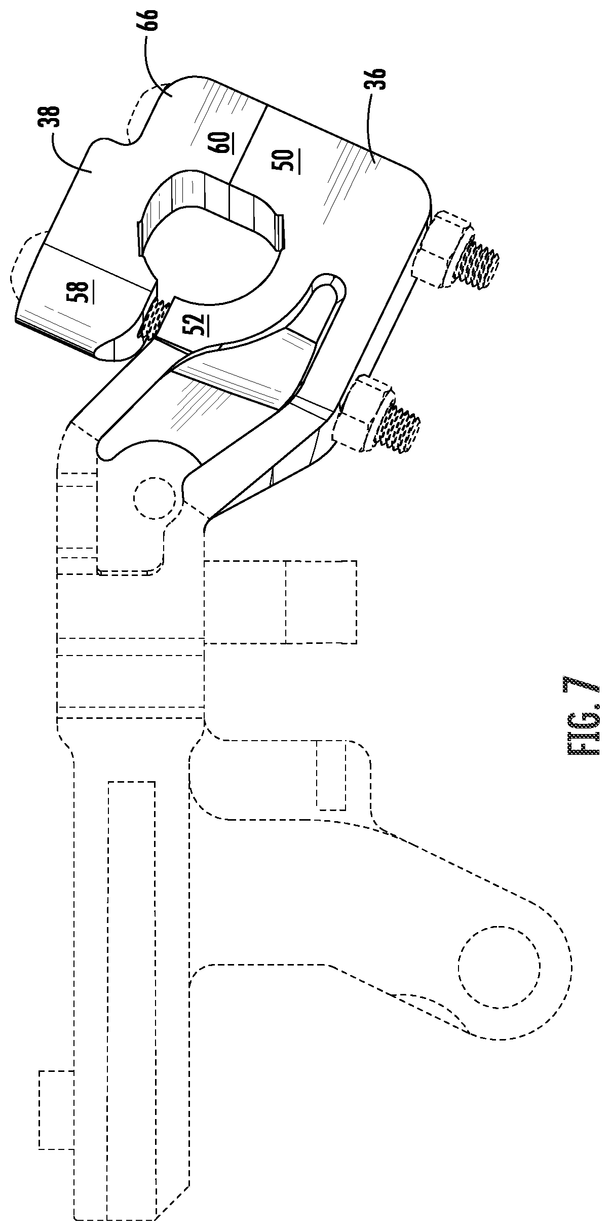 Patent US12345325 Figure 7 – Gearshift assembly