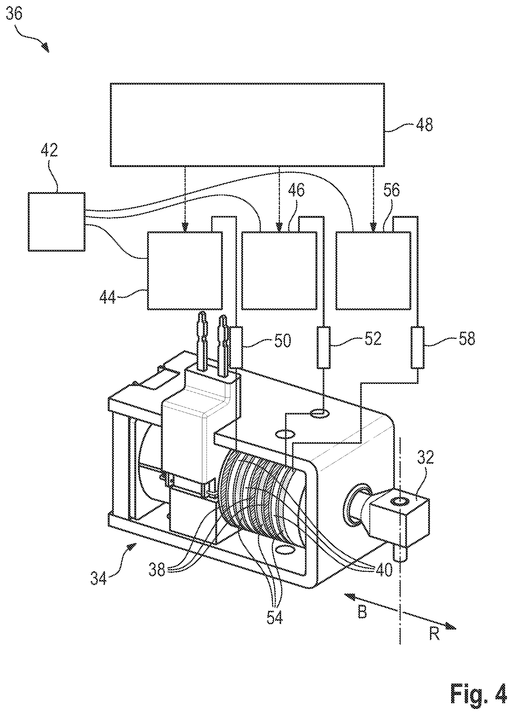 Patent US12345331 Figure 4 – Braking device having an actuatable member, and a method for operating a braking device