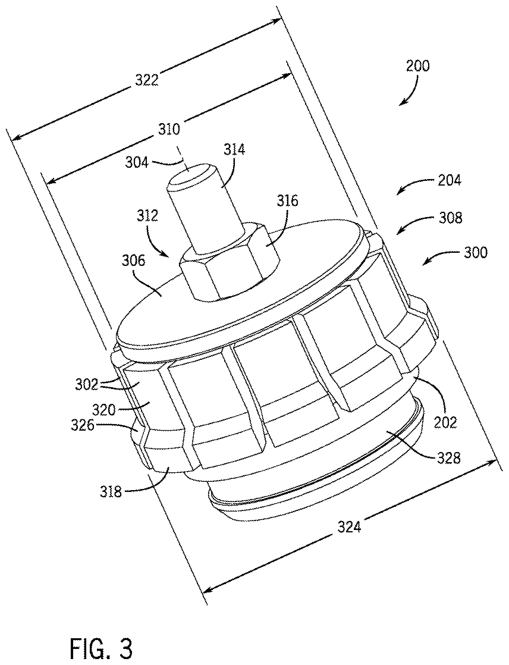 Patent US12345332 Figure 3 – Self-locking plug