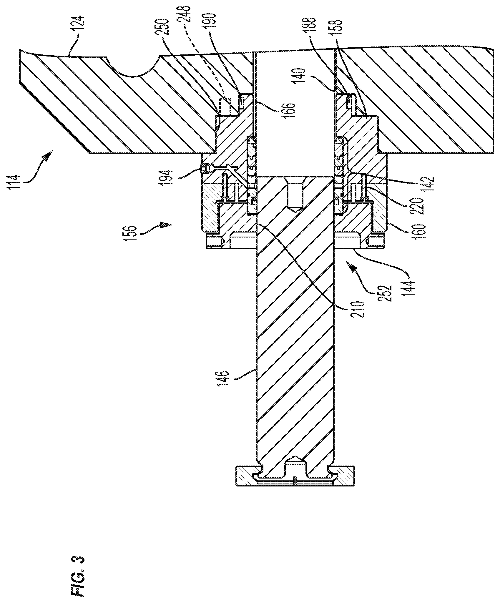 Patent US12345334 Figure 3 – Hydraulic fluid pump and stuffing box assembly for same