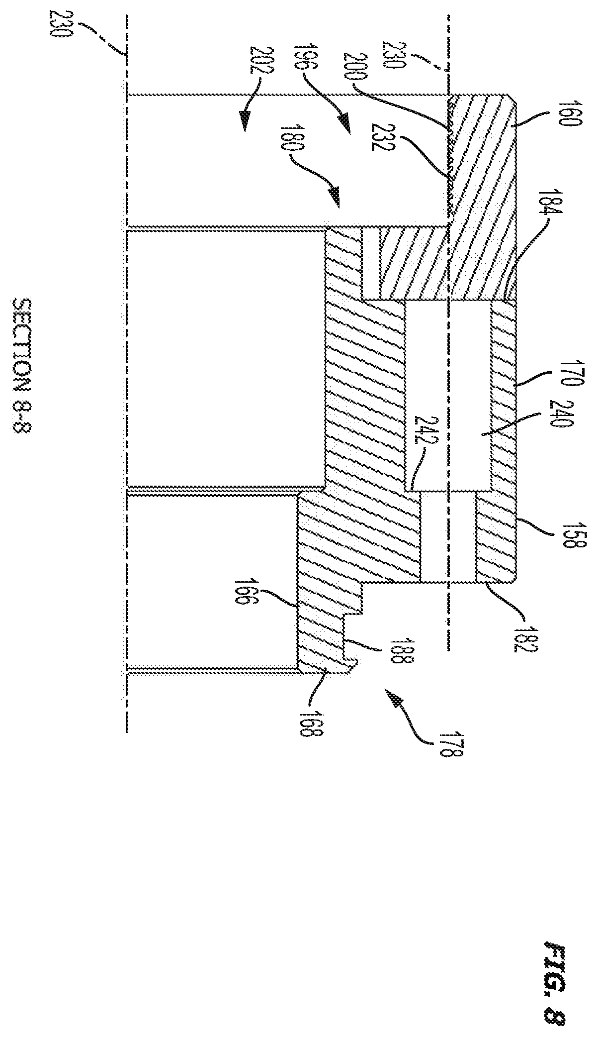 Patent US12345334 Figure 8 – Hydraulic fluid pump and stuffing box assembly for same