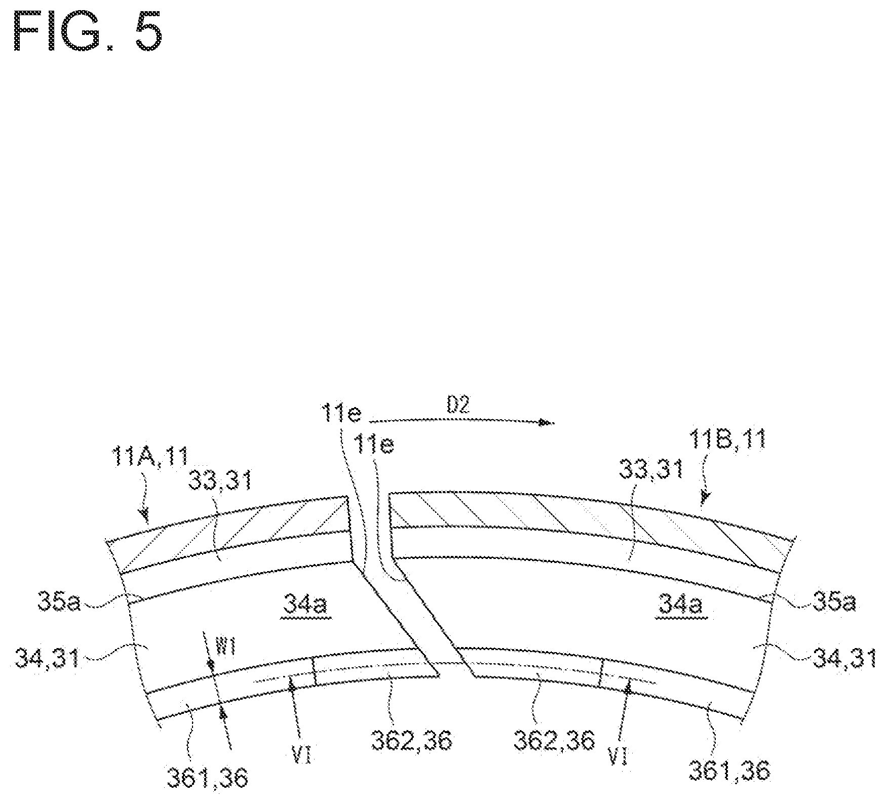 Patent US12345335 Figure 5 – Shaft seal device and rotary machine