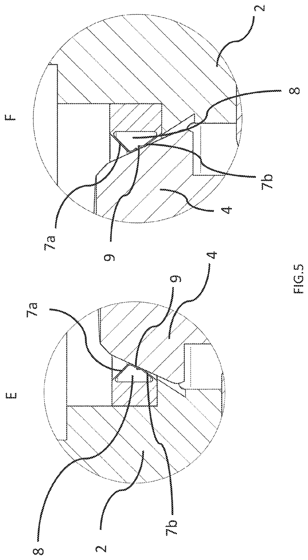 Patent US12345337 Figure 5 – Metal seal for a flap valve