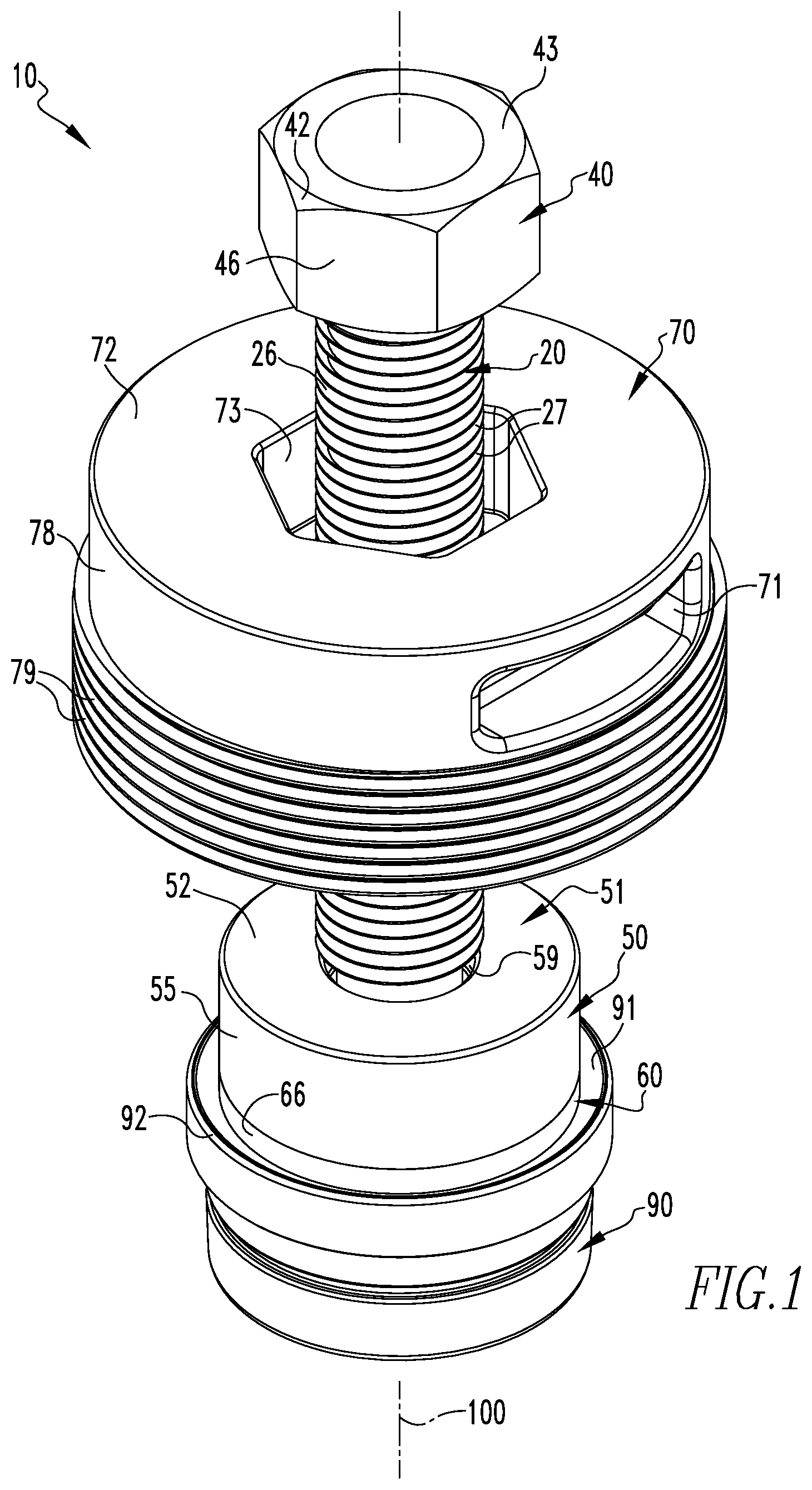 Patent US12345338 — Valve seat installation tool system — Figure 1