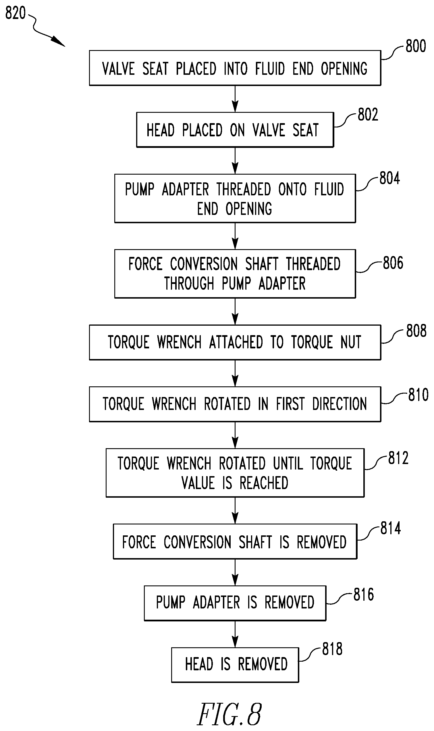 Patent US12345338 Figure 7 – Valve seat installation tool system