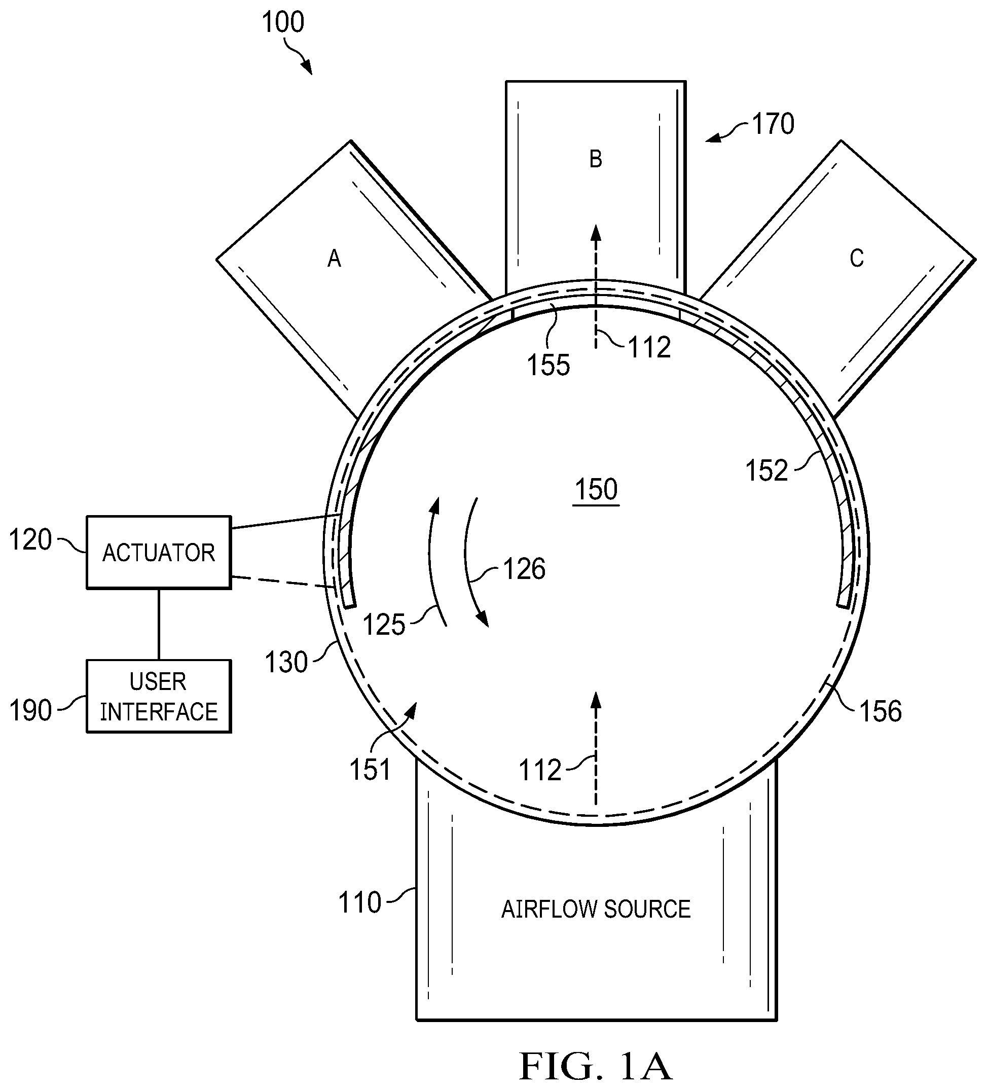 Patent US12345339 Figure 1 – Multi-way valve