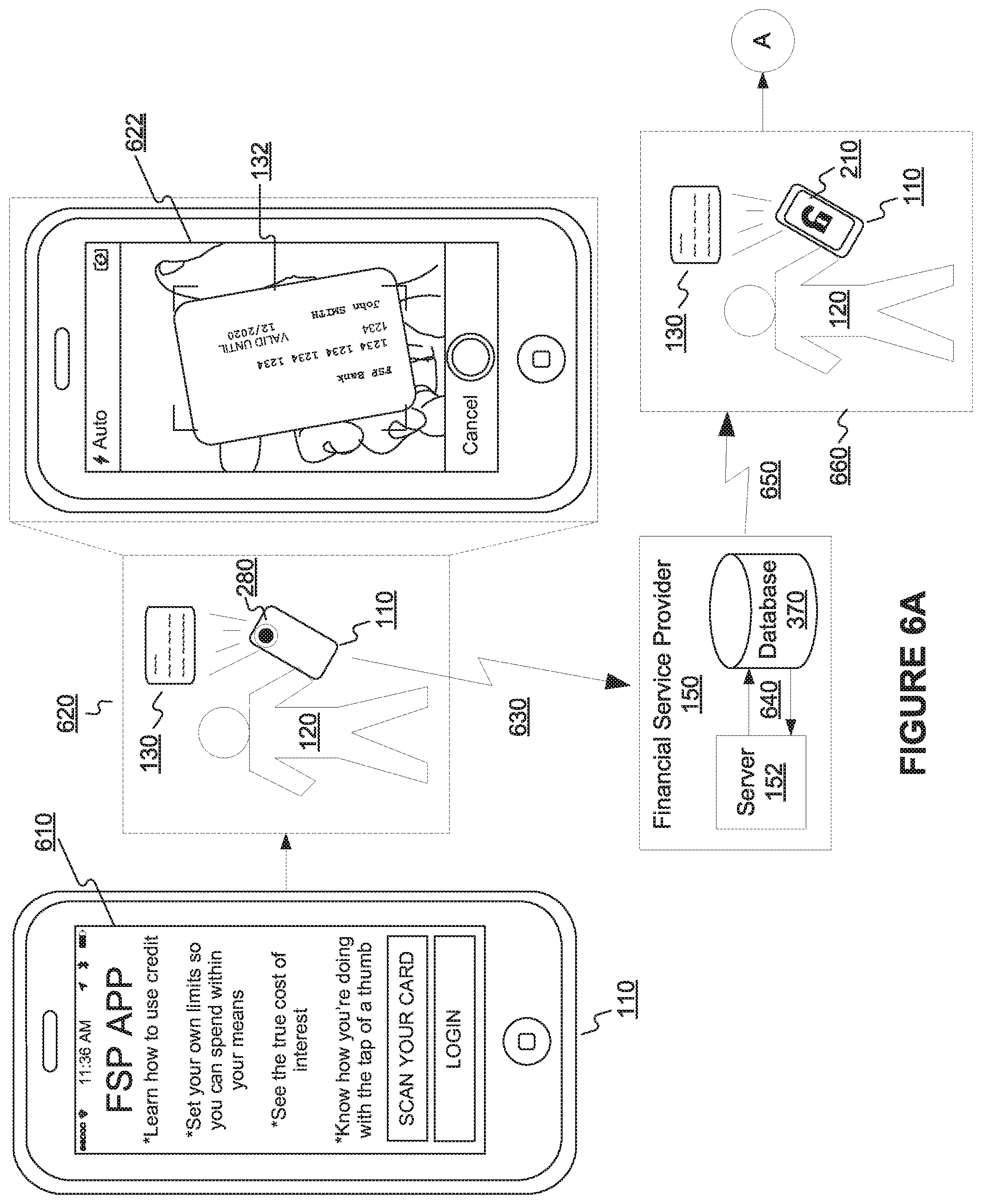Patent US12345346 Figure 6 – Augmented reality card activation