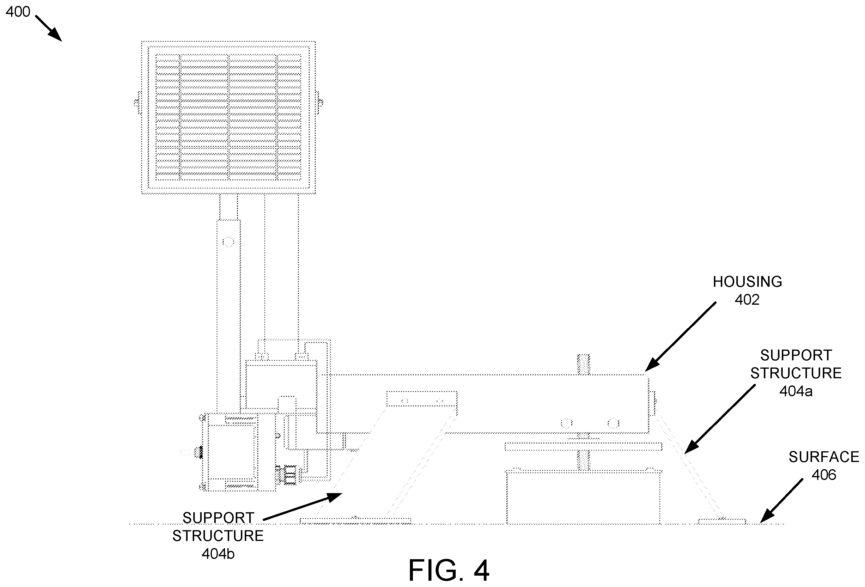Patent US12345349 Figure 4 – Retrofitted flood irrigation valve actuating apparatus