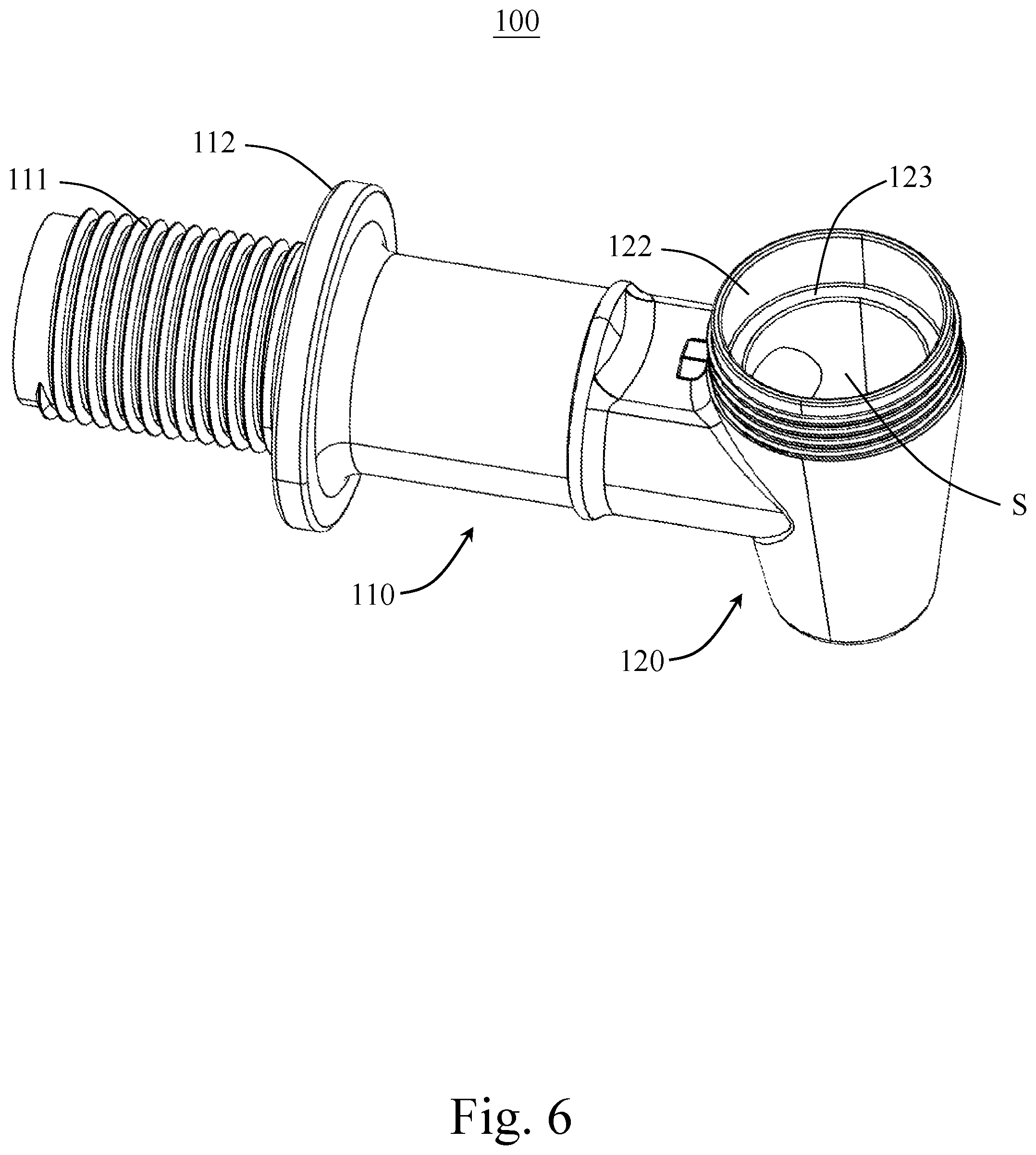 Patent US12345353 Figure 6 – Safety handle for faucet
