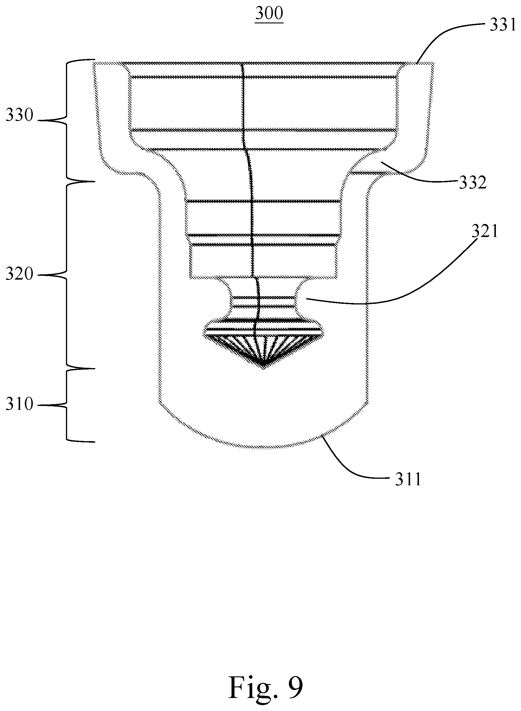 Patent US12345353 Figure 9 – Safety handle for faucet