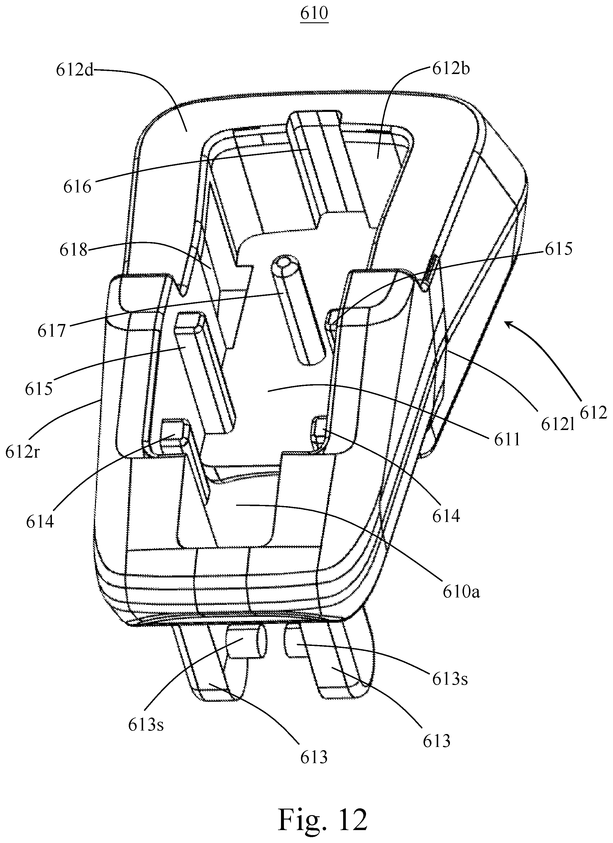 Patent US12345353 Figure 12 – Safety handle for faucet
