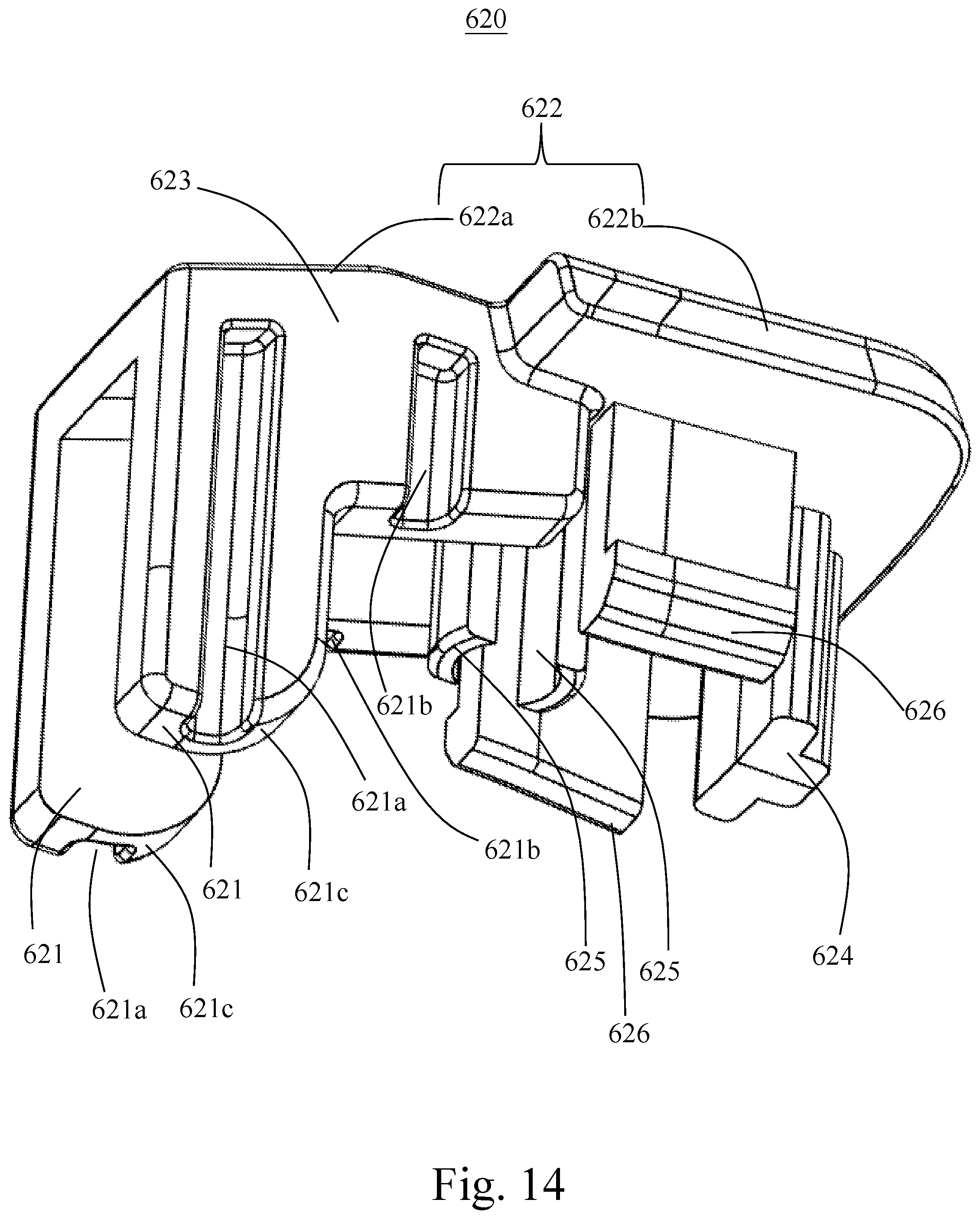 Patent US12345353 Figure 14 – Safety handle for faucet