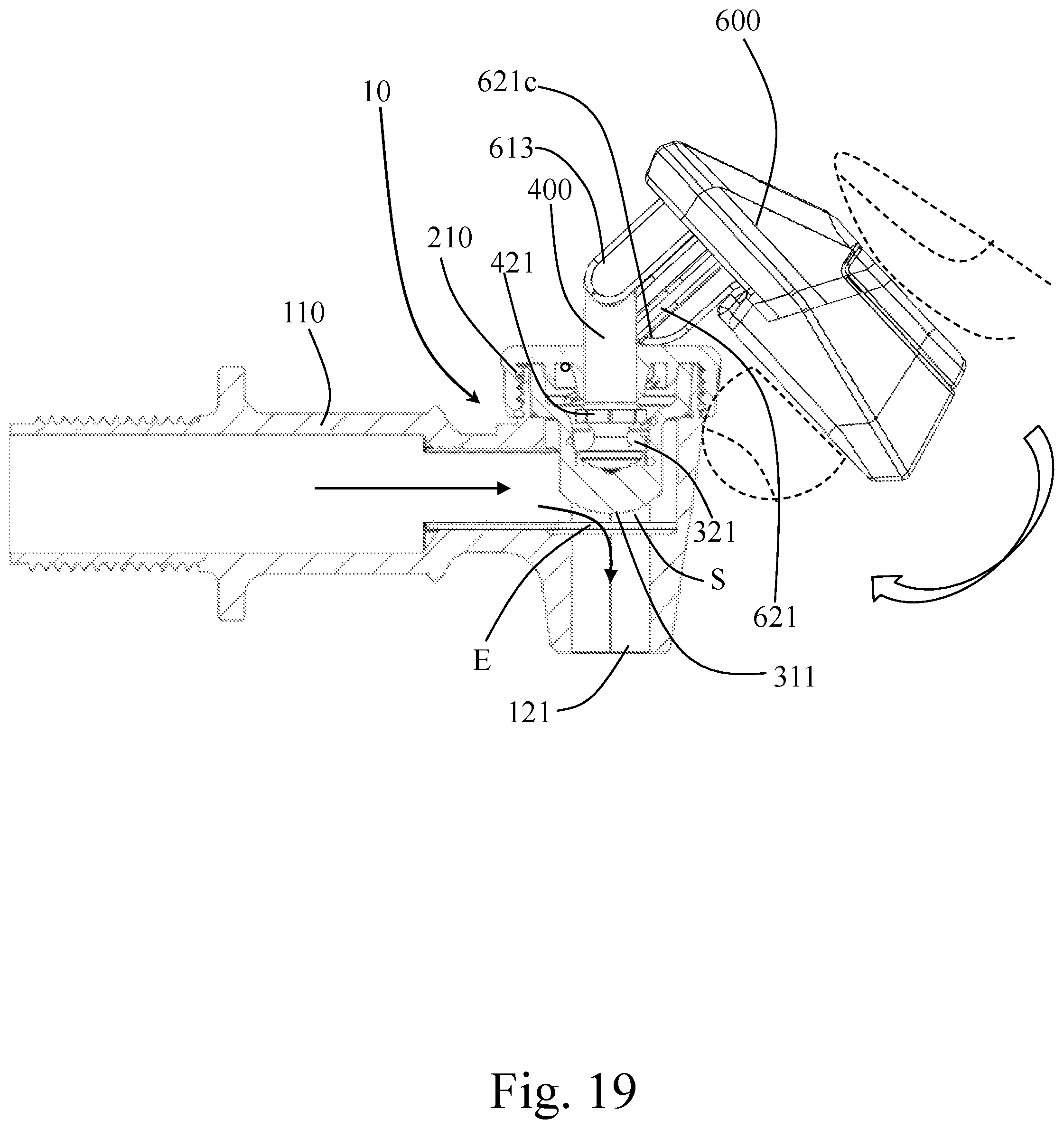 Patent US12345353 Figure 19 – Safety handle for faucet
