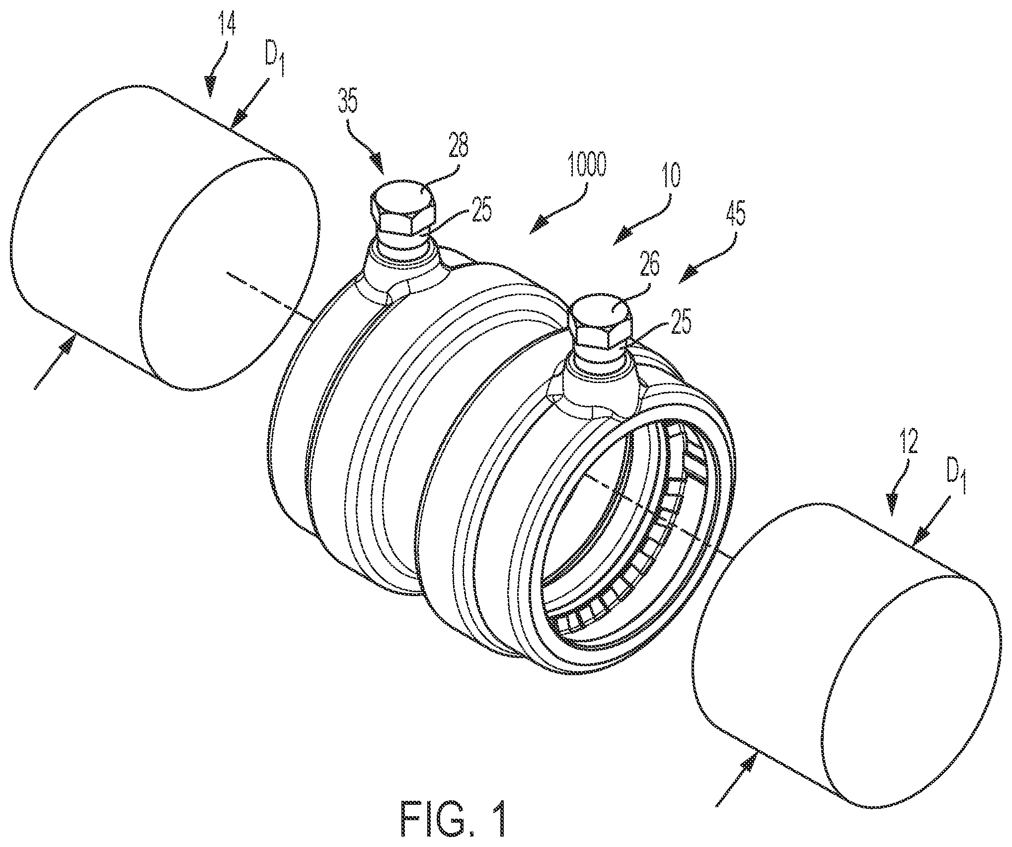 Patent US12345357 Figure 1 – Fitting with positive installation indicator assembly