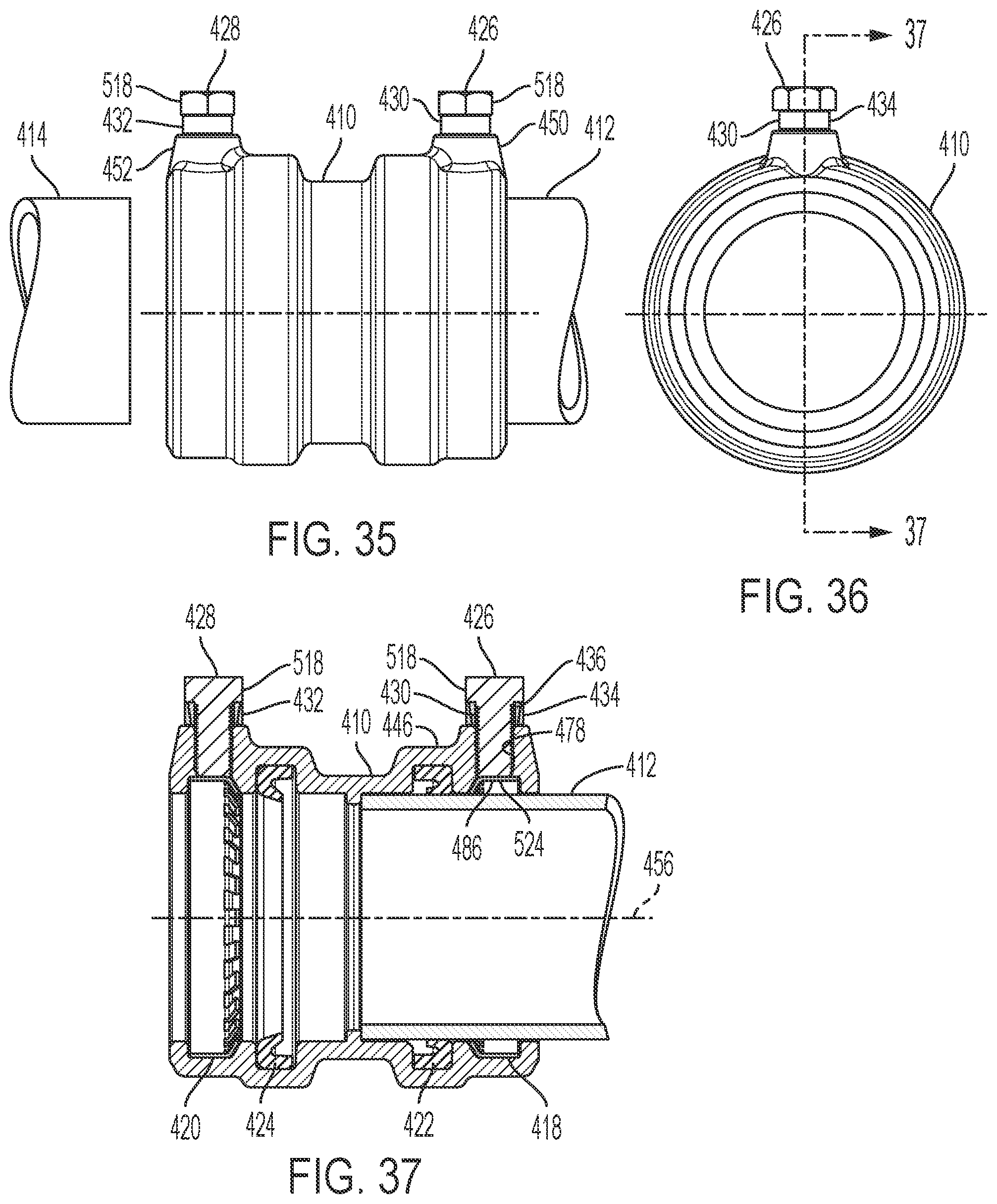 Patent US12345357 Figure 12 – Fitting with positive installation indicator assembly