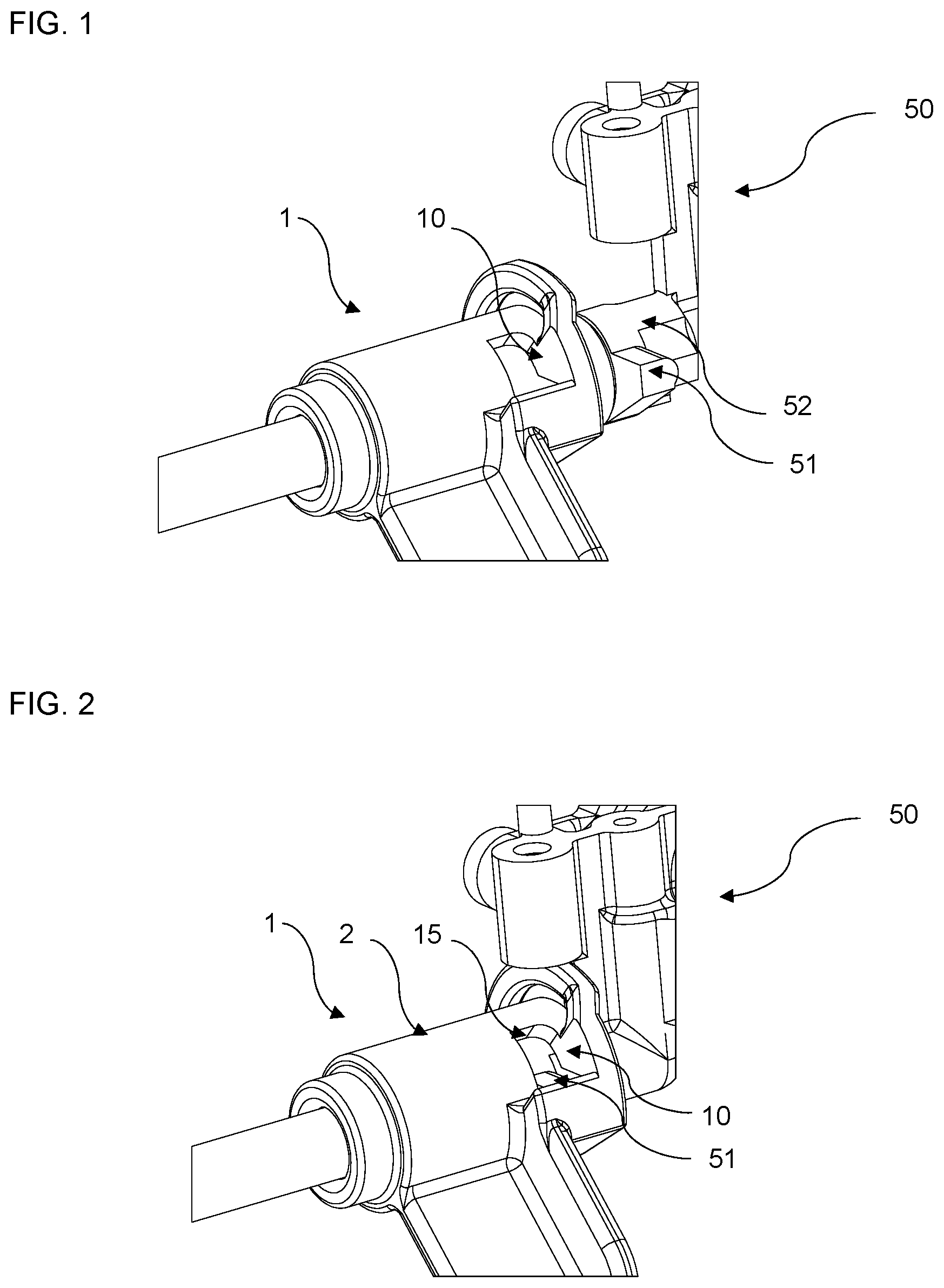 Patent US12345362 Figure 1 – Hose coupling and method for use in analysis systems