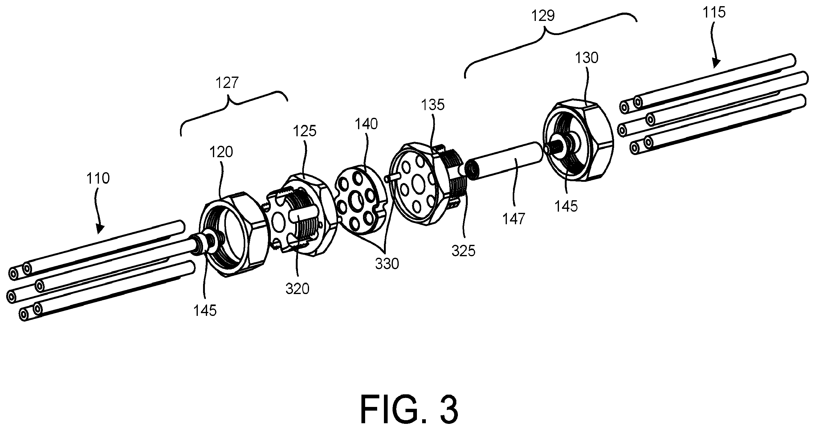 Patent US12345363 Figure 4 – Multiport disconnect couplings