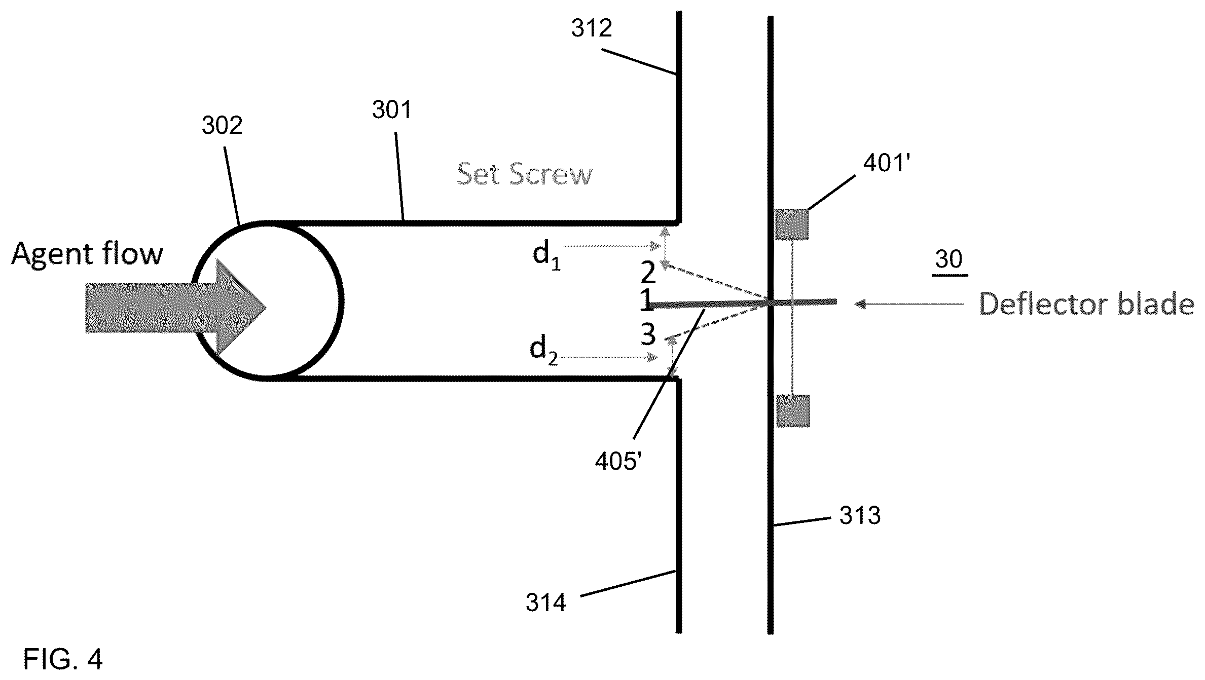 Patent US12345365 Figure 4 – Adjustable flow splitter for distribution systems