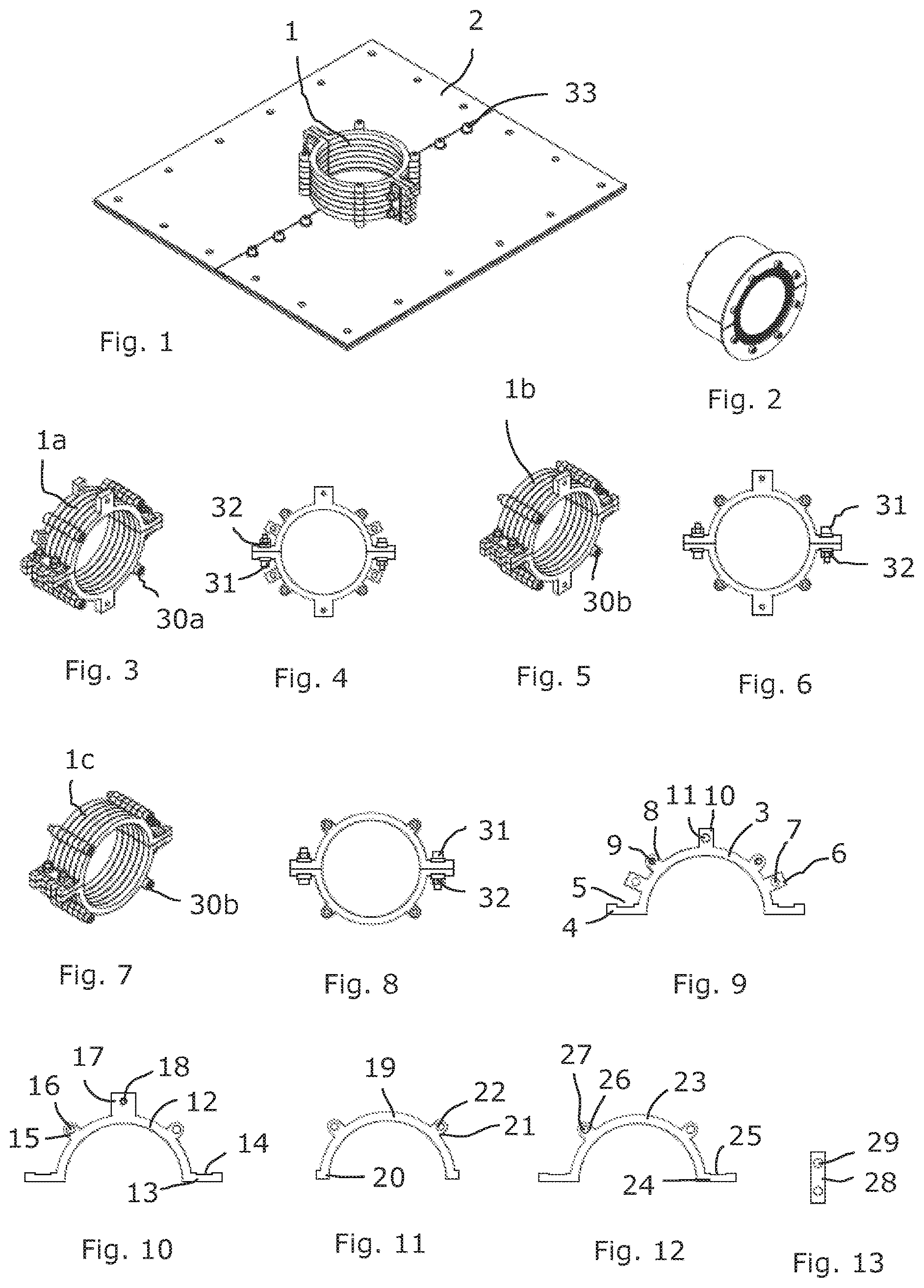 Patent US12345366 Figure 1 – Combination of split plate and sleeve, and a sleeve