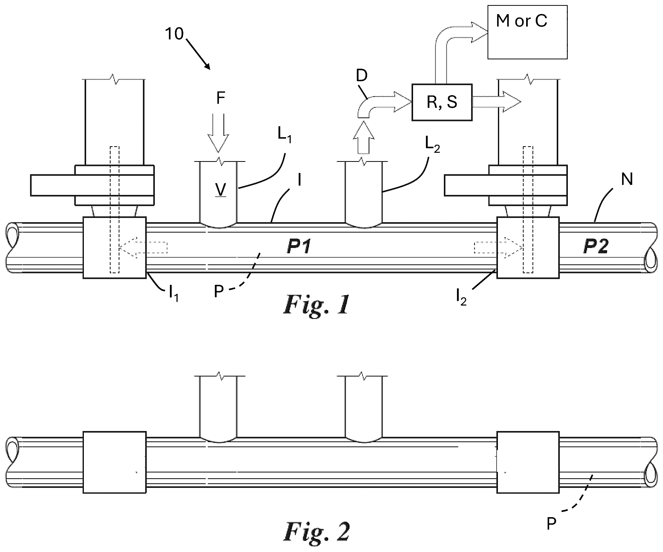 Patent US12345367 Figure 1 – System and method for evacuating pipeline product from an isolated section of pipeline