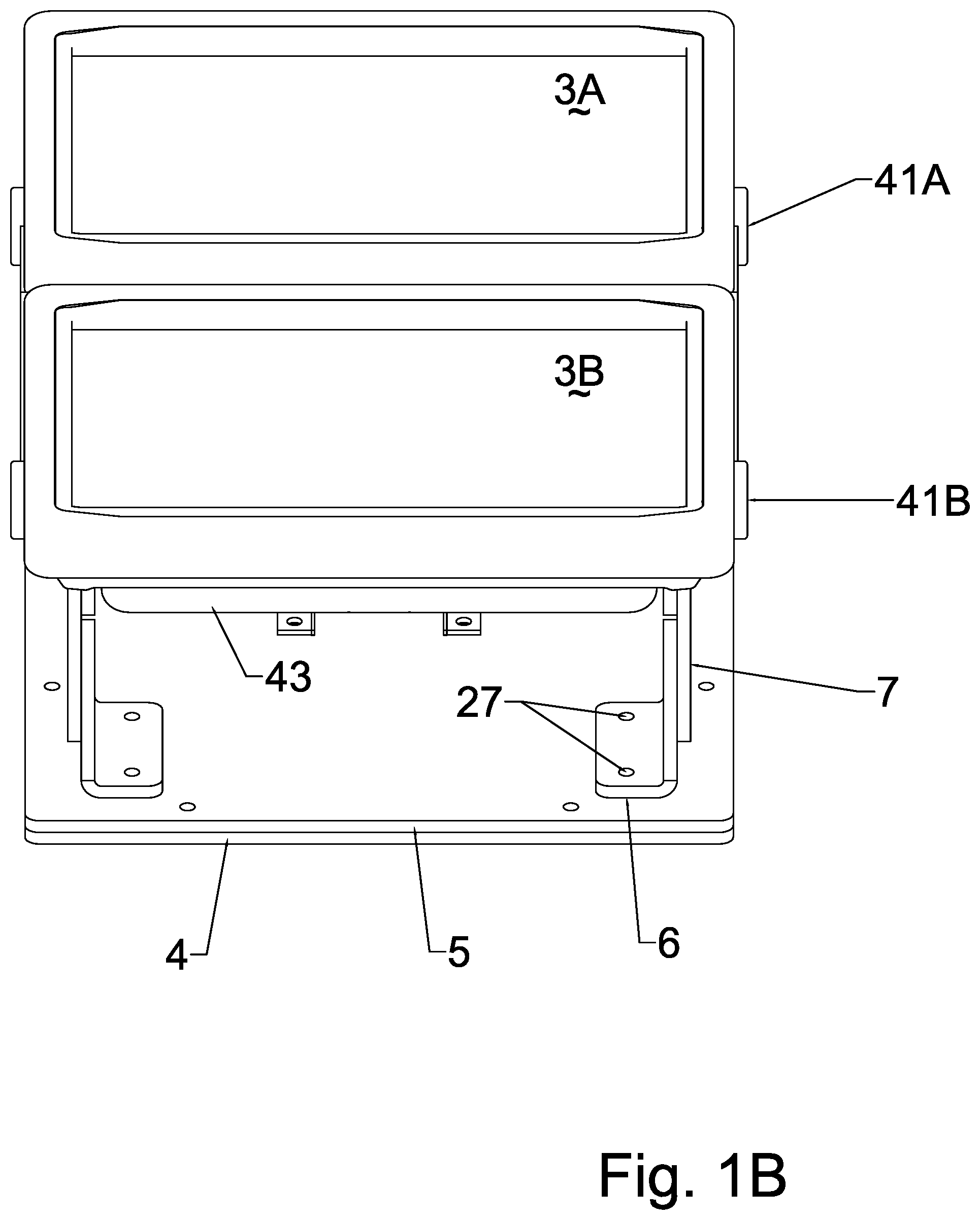 Patent US12345369 Figure 2 – Securely fixable vehicular display mounting system