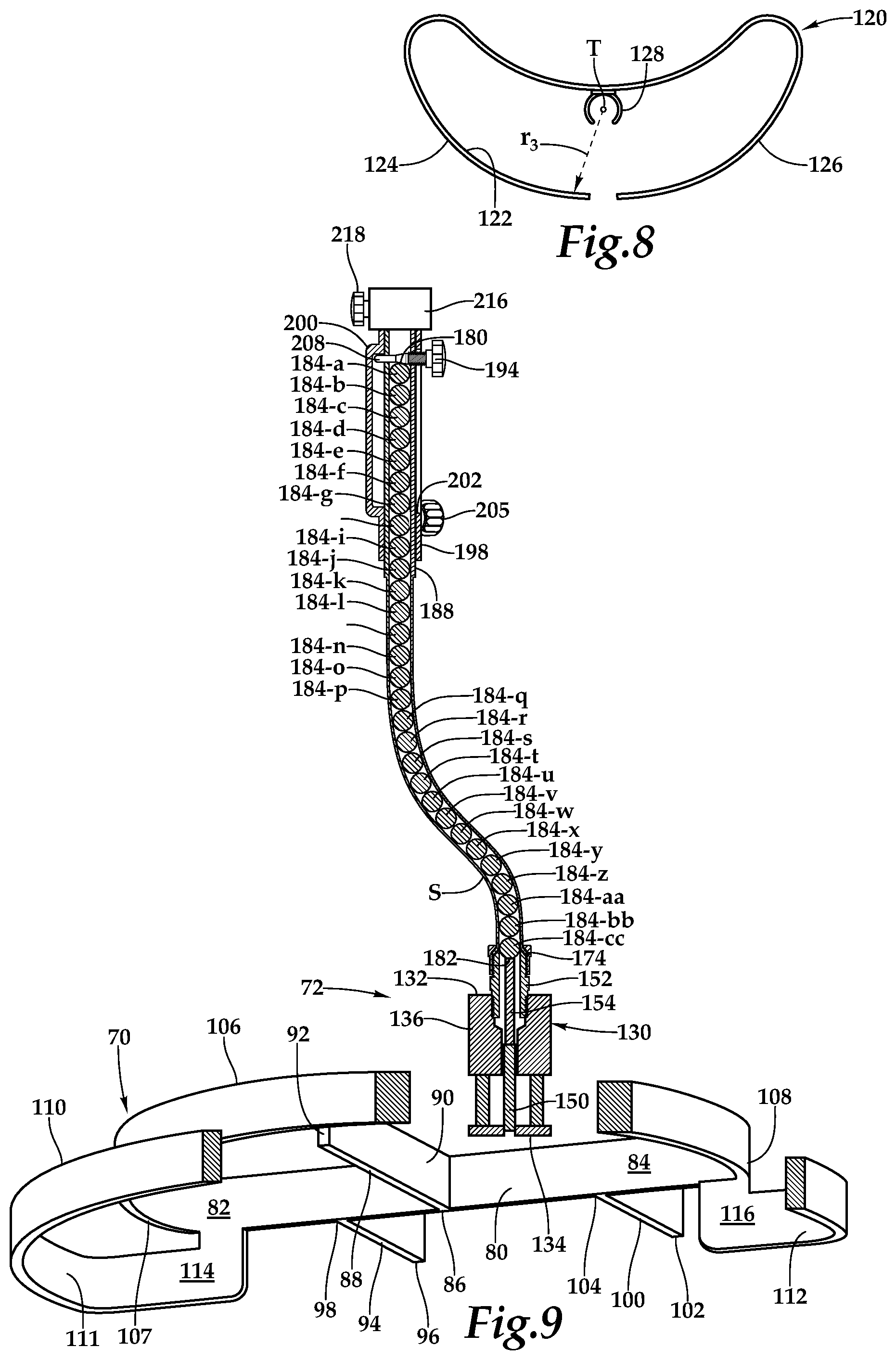 Patent US12345373 Figure 3 – Base station assembly for an operating room table